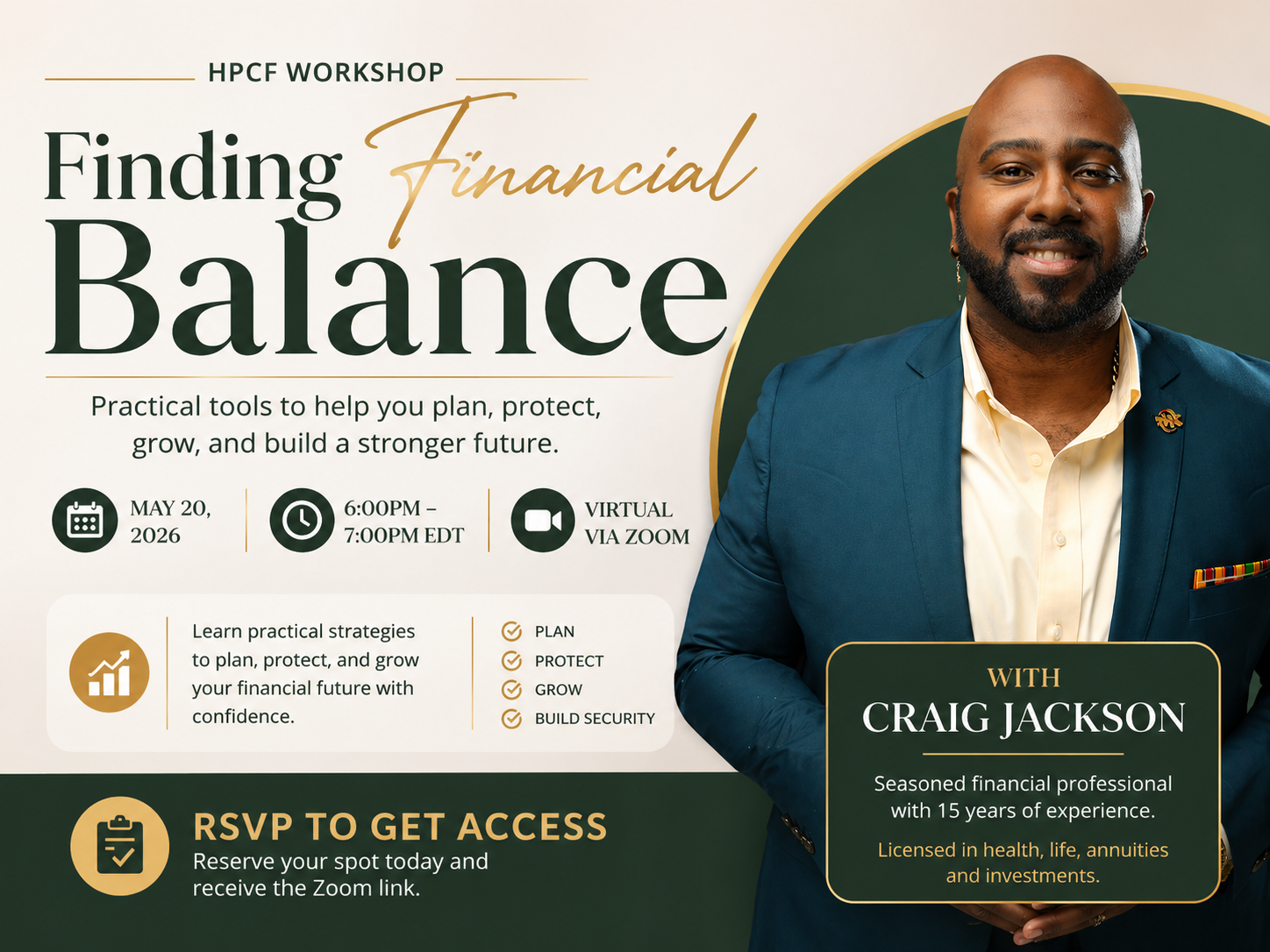 HPCF WORKSHOP: Finding Financial Balance with Craig Jackson