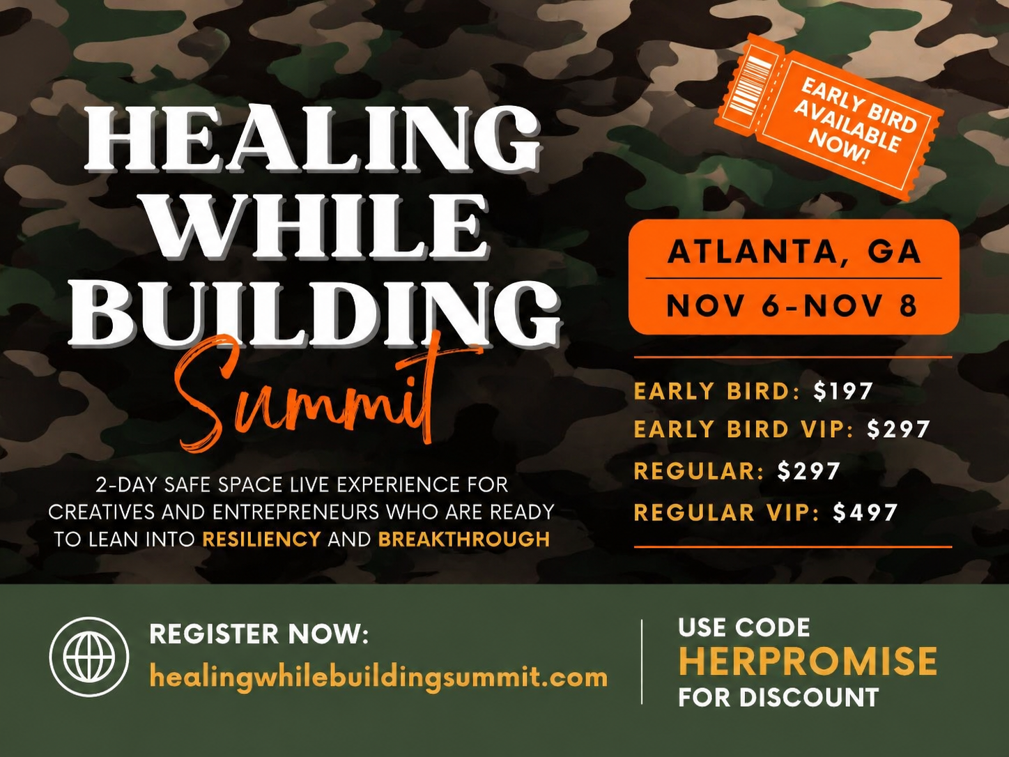 Healing While Building Summit: A Safe Space for Growth & Breakthrough