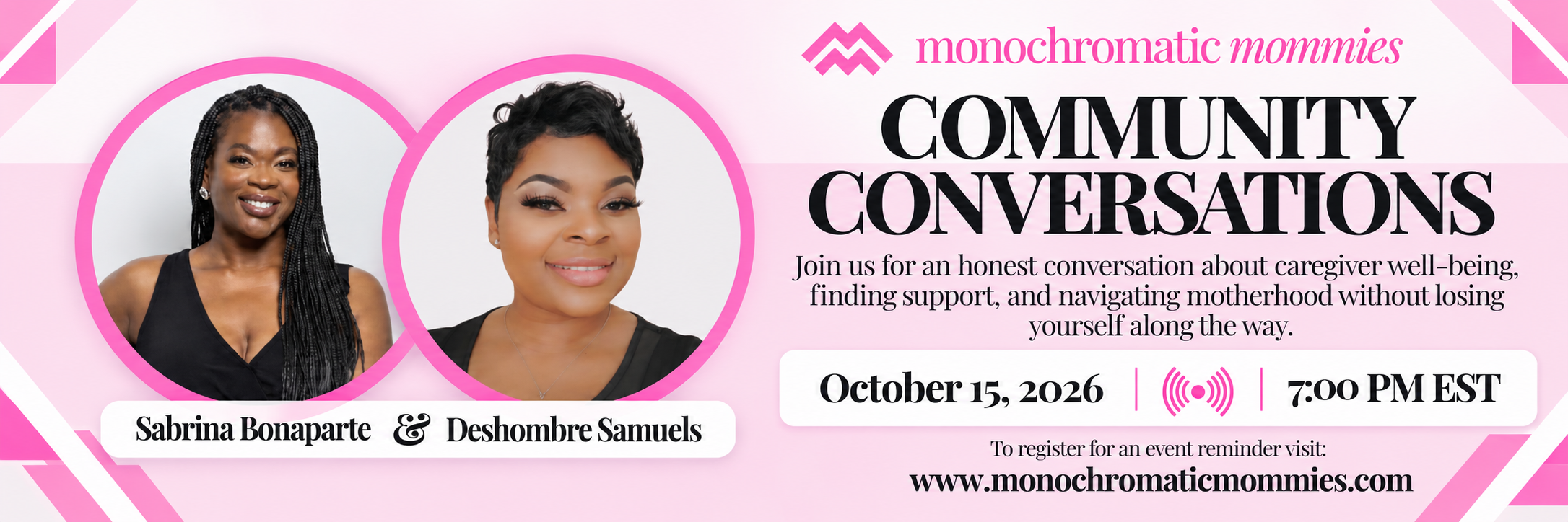 Monochromatic Mommies: Community Conversations: Caregiver Well-Being with Deshombre Samuels