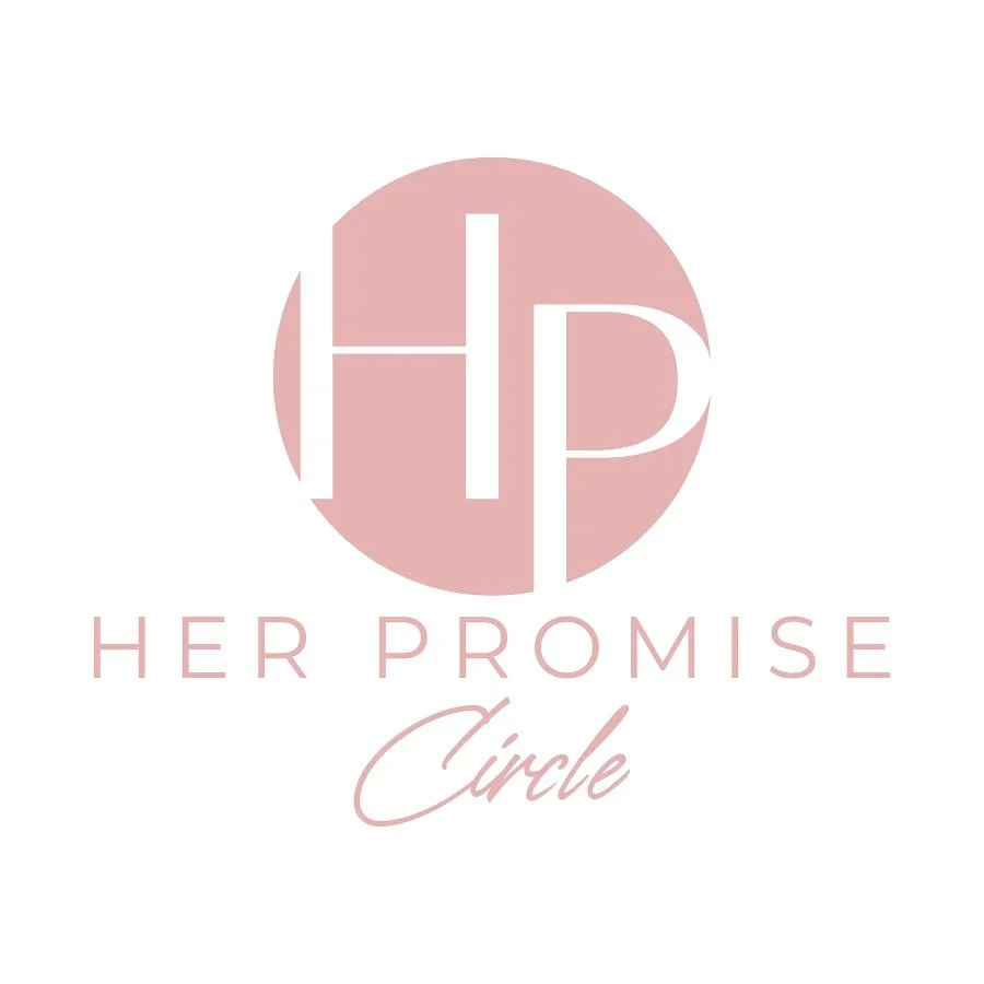 Her Promise Circle logo with pink circle and text