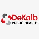 DeKalb Public Health logo with red and gray design elements