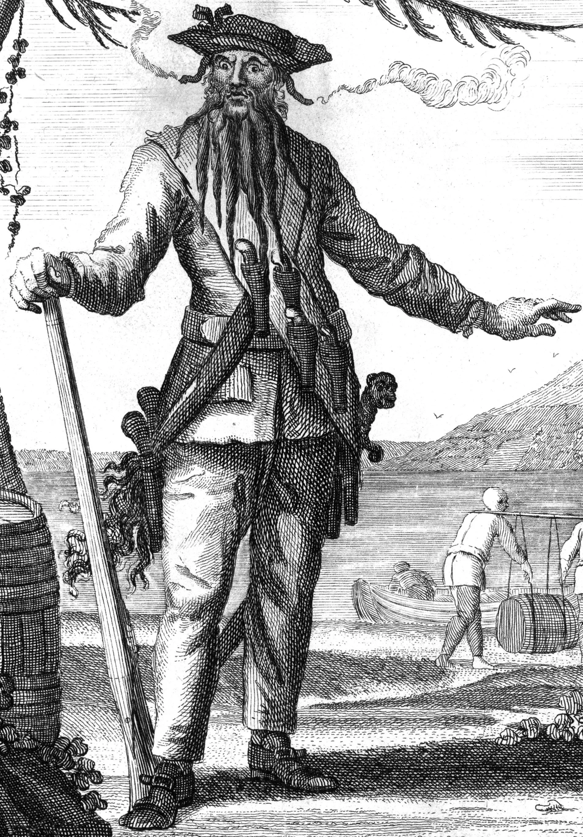 blackbeard from a general history of pyrates