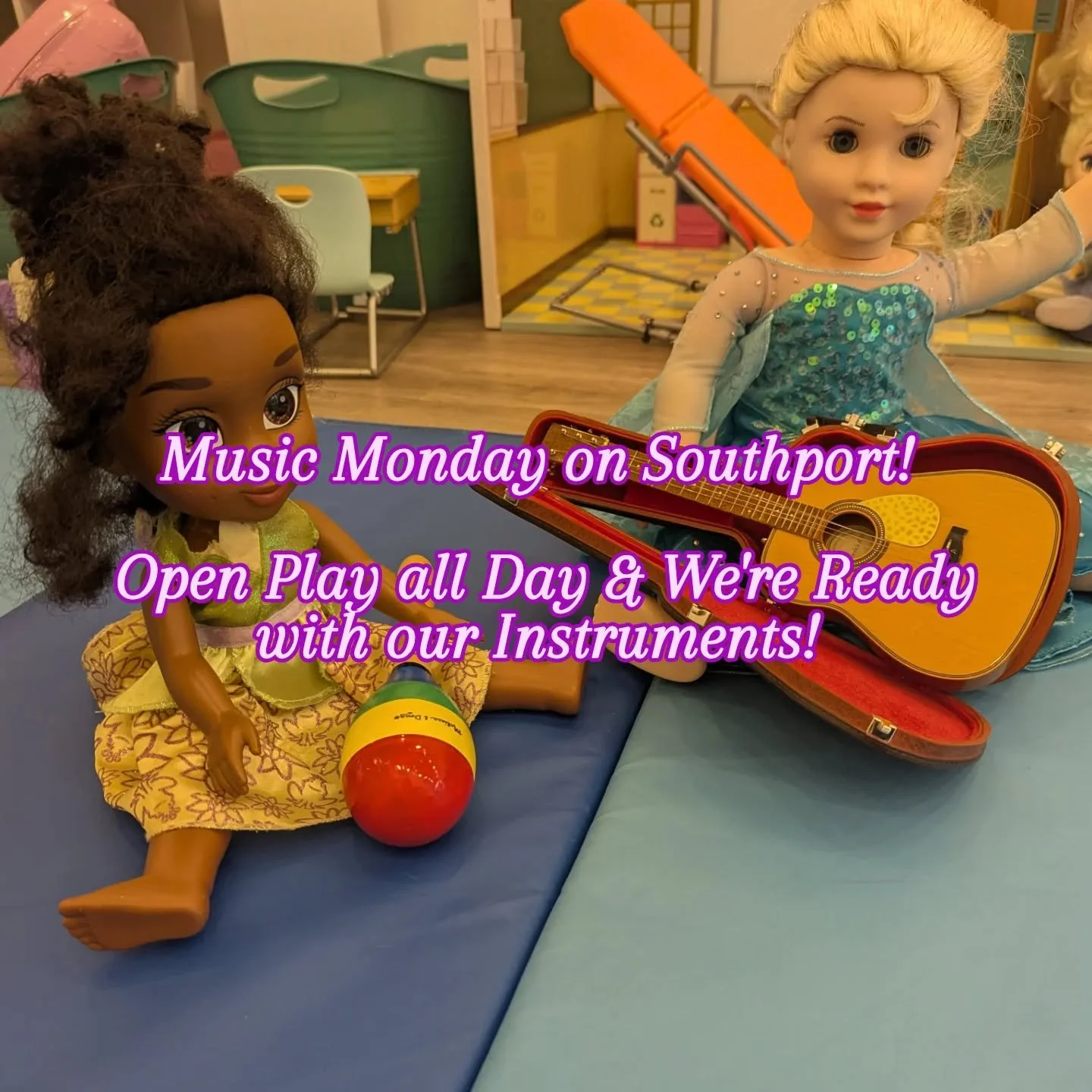 Music Monday! Join us on Southport (or Broadway!) for some open play fun! Here are some snapshots from our Southport location this morning! 

We've got every station of play you could imagine. Whether you're visiting or local, a parent or a nanny or 