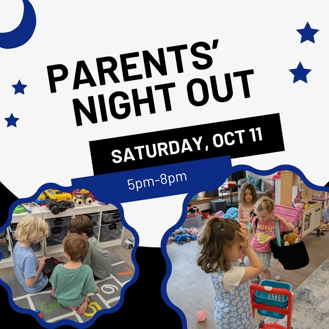 Second Saturday of every month (Oct 11) is Parents' Night Out! $50/child Drop off your kids for a fun night in our Family Room while you hit the town. Dinner and games included in the price. RSVP required. Great for kids 2-10 years old! $50/child

*C