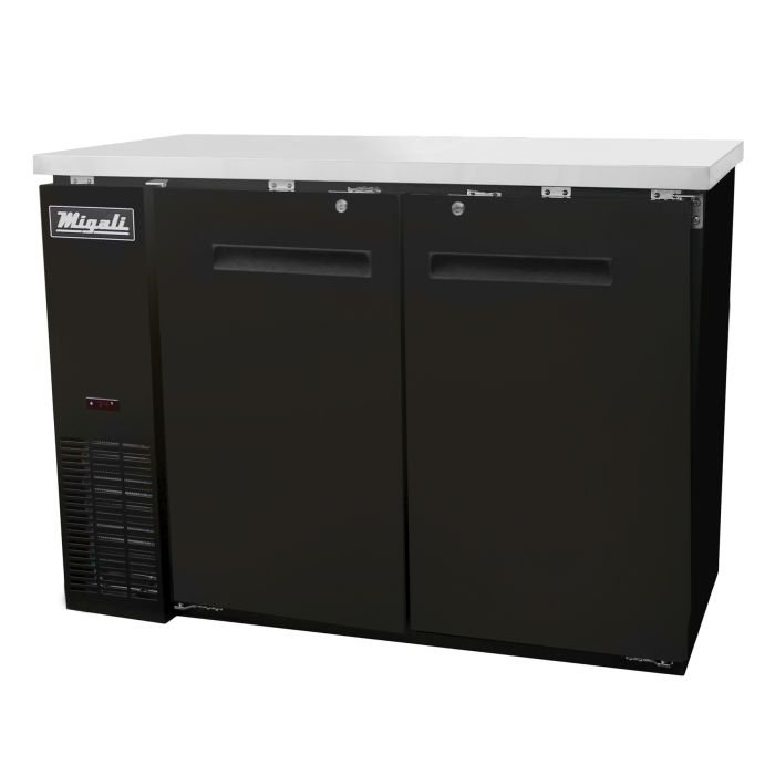 48″ Solid Door Back Bar Refrigerator