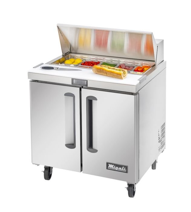 36" - 10 Pans, Sandwich Prep Table