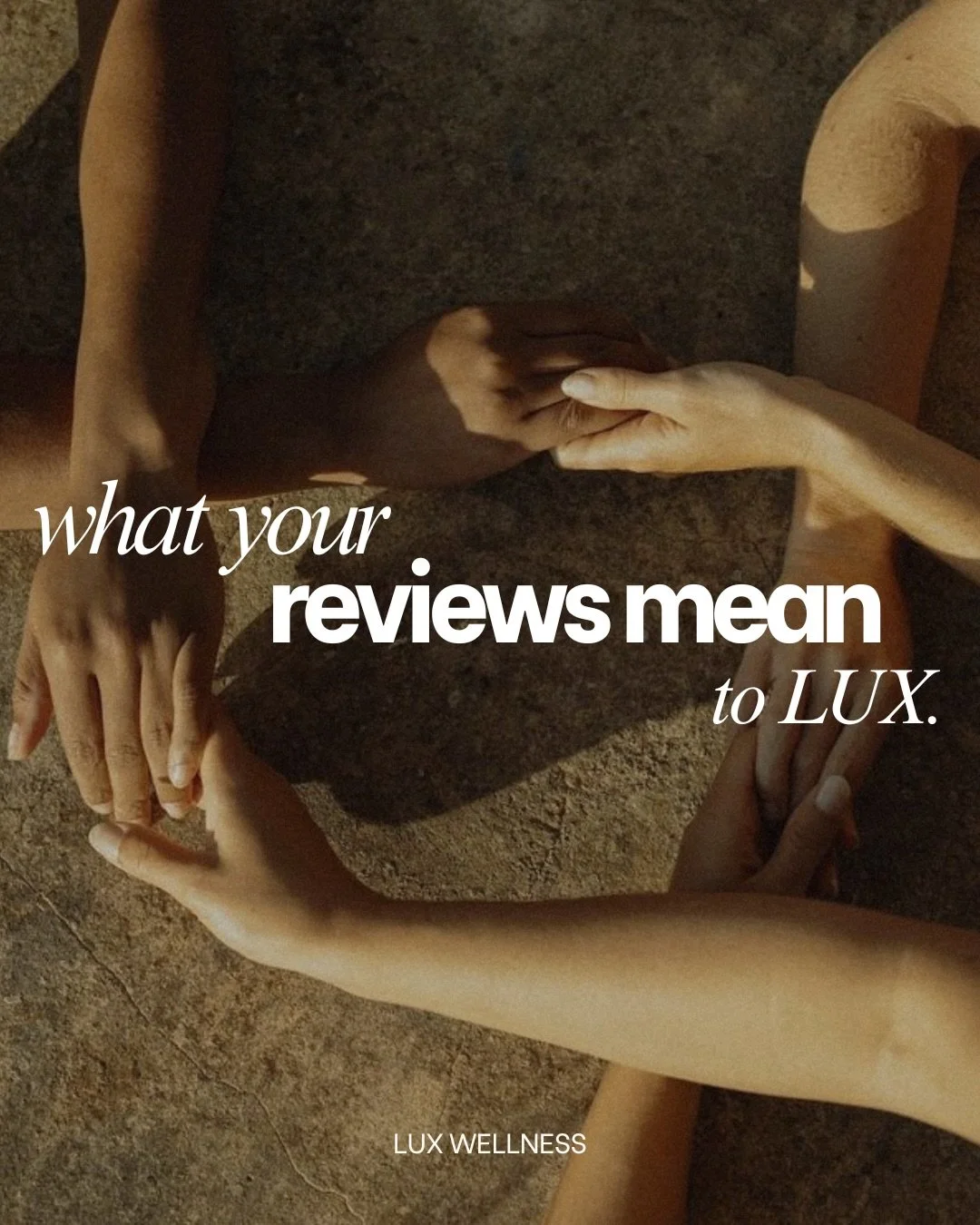 Every review reminds us that what we do matters.

Not because of the stars&mdash; but because of the people behind them.

Thank you for trusting LUX with your health, your goals, and your wellness journey.

If we&rsquo;ve had the privilege of caring 