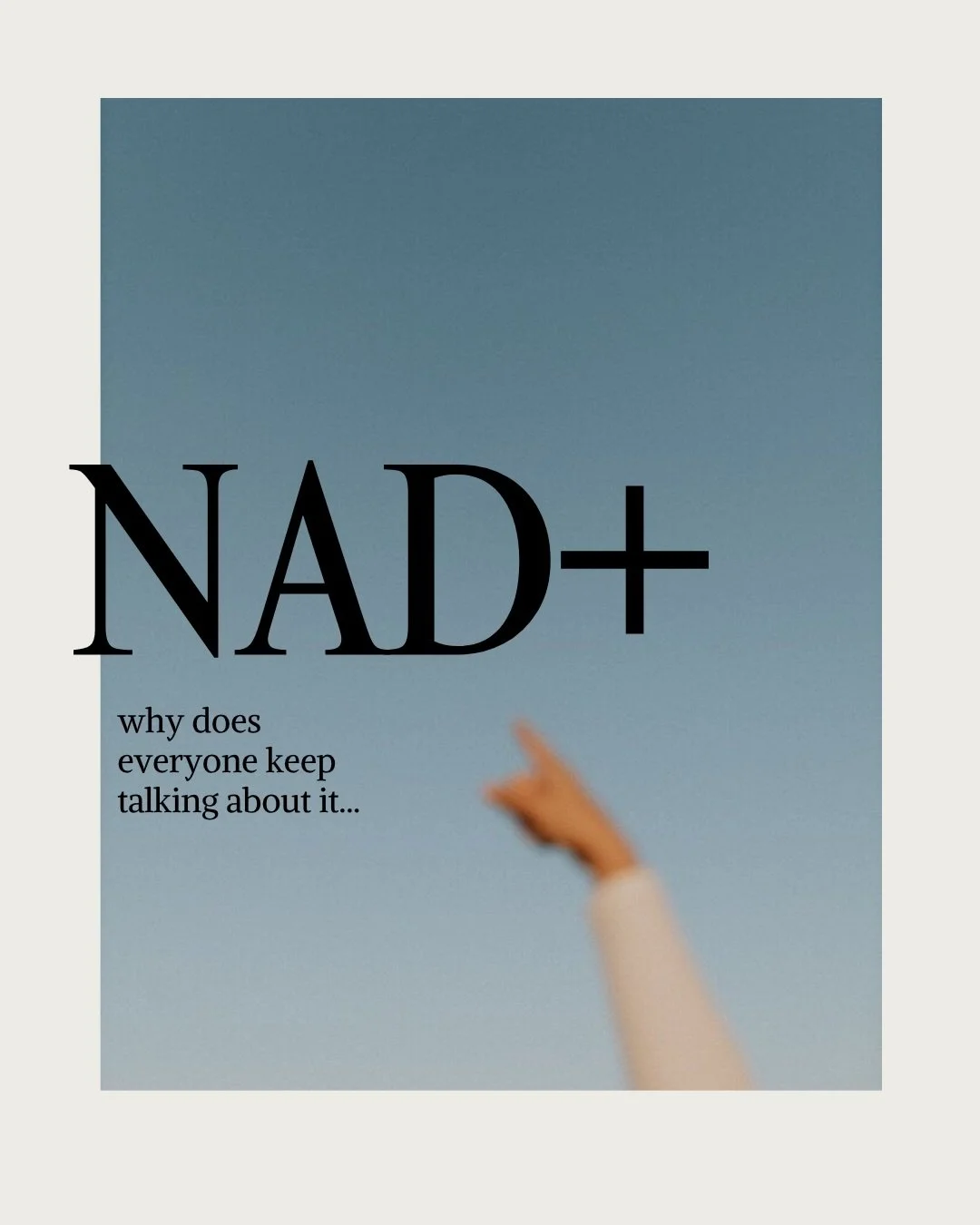 NAD+ is probably one of the most misunderstood therapies we offer.

Most people assume it&rsquo;s an &ldquo;energy IV.&rdquo;

It&rsquo;s so much more.

NAD+ is a coenzyme that your body naturally produces and uses every second of every day. One of i