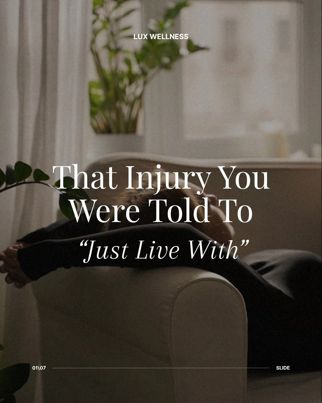 &ldquo;You&rsquo;re getting older. Your knees are just going to hurt.&rdquo;

Maybe.

But we don&rsquo;t think that&rsquo;s always where the conversation has to end.

Maybe it&rsquo;s the knee that&rsquo;s bothered you for five years. The elbow that 
