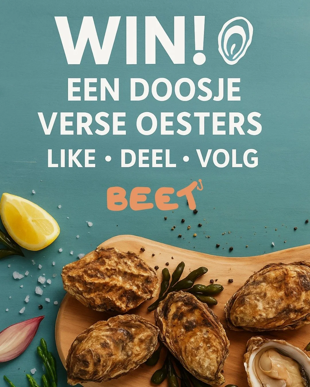 🎉 WINACTIE! 🦪
Zin in een feestje voor je smaakpapillen? Dit is je kans om een doosje verse oesters te winnen! 😍

Hoe doe je mee?
1️⃣ Like dit bericht ❤️
2️⃣ Volg ons op Instagram en/of Facebook ✅
3️⃣ Deel dit bericht in je story of op je tijdlijn 