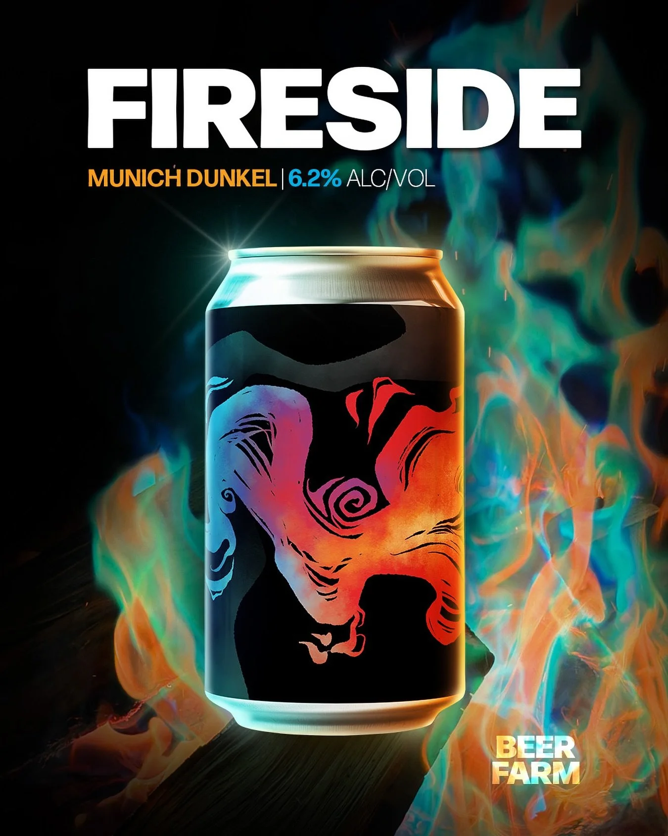 Fireside is a Munich Dunkel, a traditional dark amber German lager with rich notes of caramel, fresh toast, and a hint of chocolate 🍫 Medium-bodied and malty sweet without clinging to the palate. Bring Fireside to your store or restaurant today! 🍻 