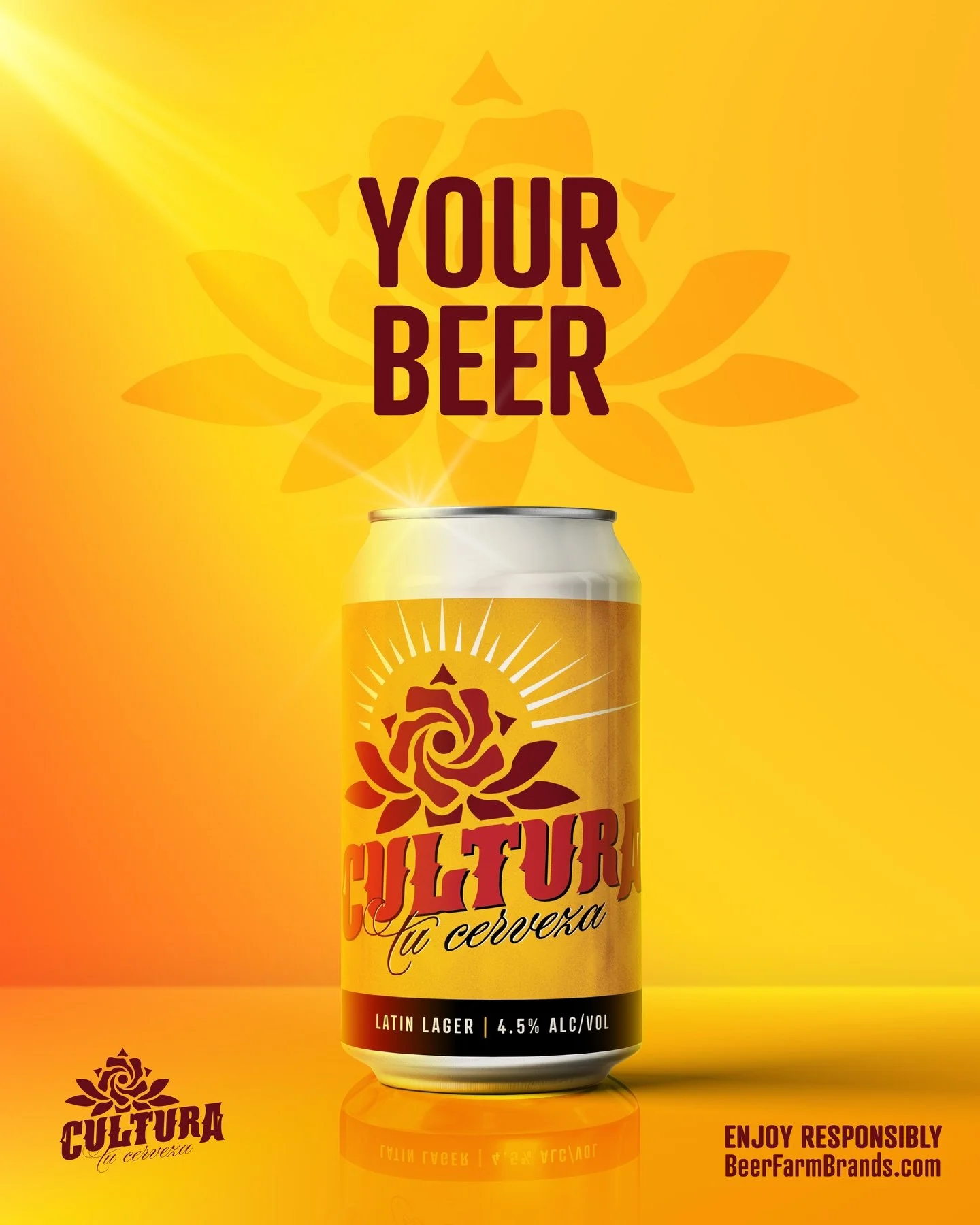 Have you tried Beer Farm&rsquo;s Latin Lager, Cultura? 🍺 This easy-drinking cerveza has quickly become a fan favorite and is a must-try for any occasion 😊 Add Cultura to your lineup and see what everyone&rsquo;s talking about 🍻 #BeerFarm #Cultura 