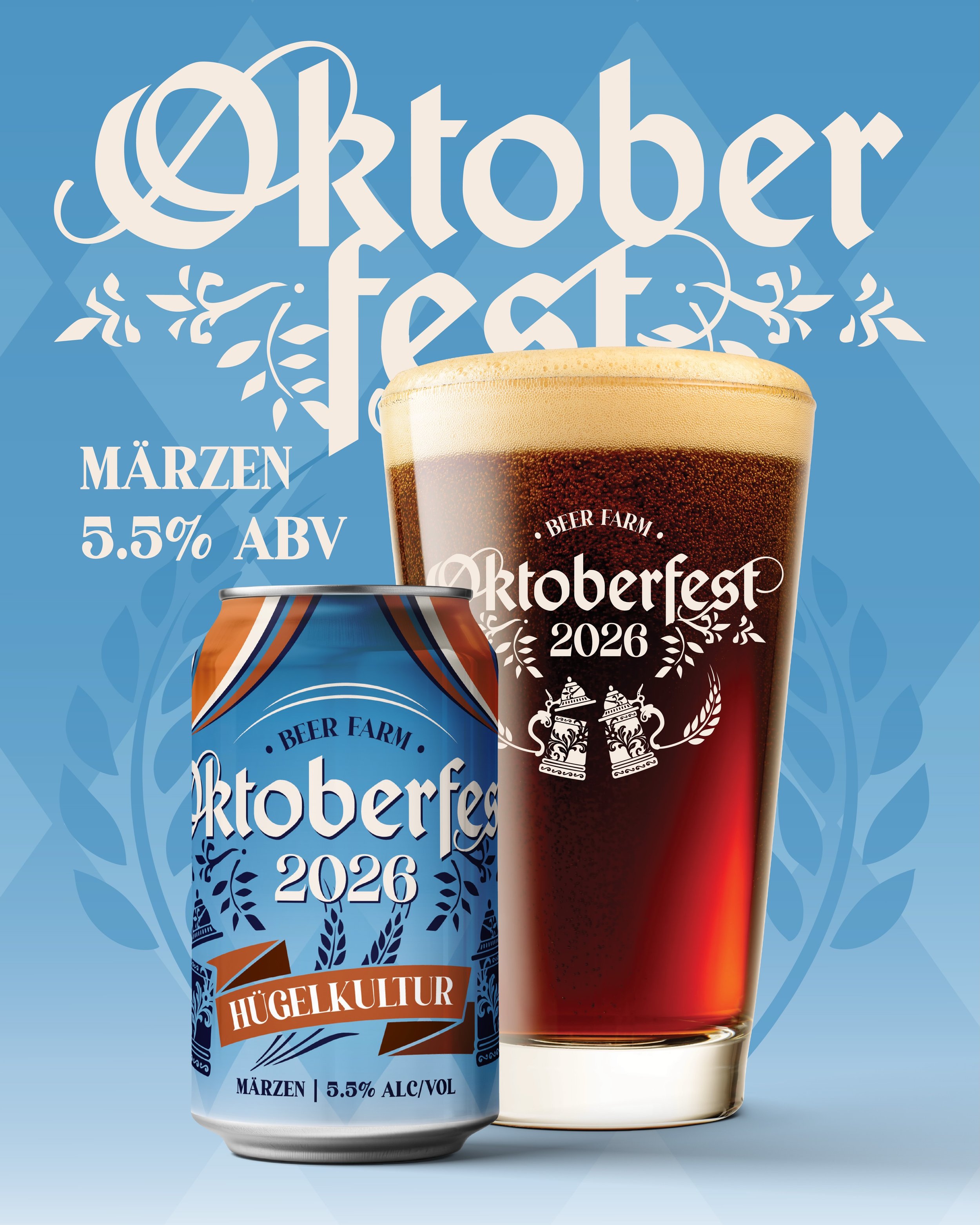 We&rsquo;re ready for Oktoberfest 🍺 H&uuml;gelkultur is Beer Farm&rsquo;s take on a traditional M&auml;rzen 🥨 This German Lager has a smooth malty backbone with notes of caramel, bread, and a hint of chocolate 🍫 Find H&uuml;gelkultur at your local