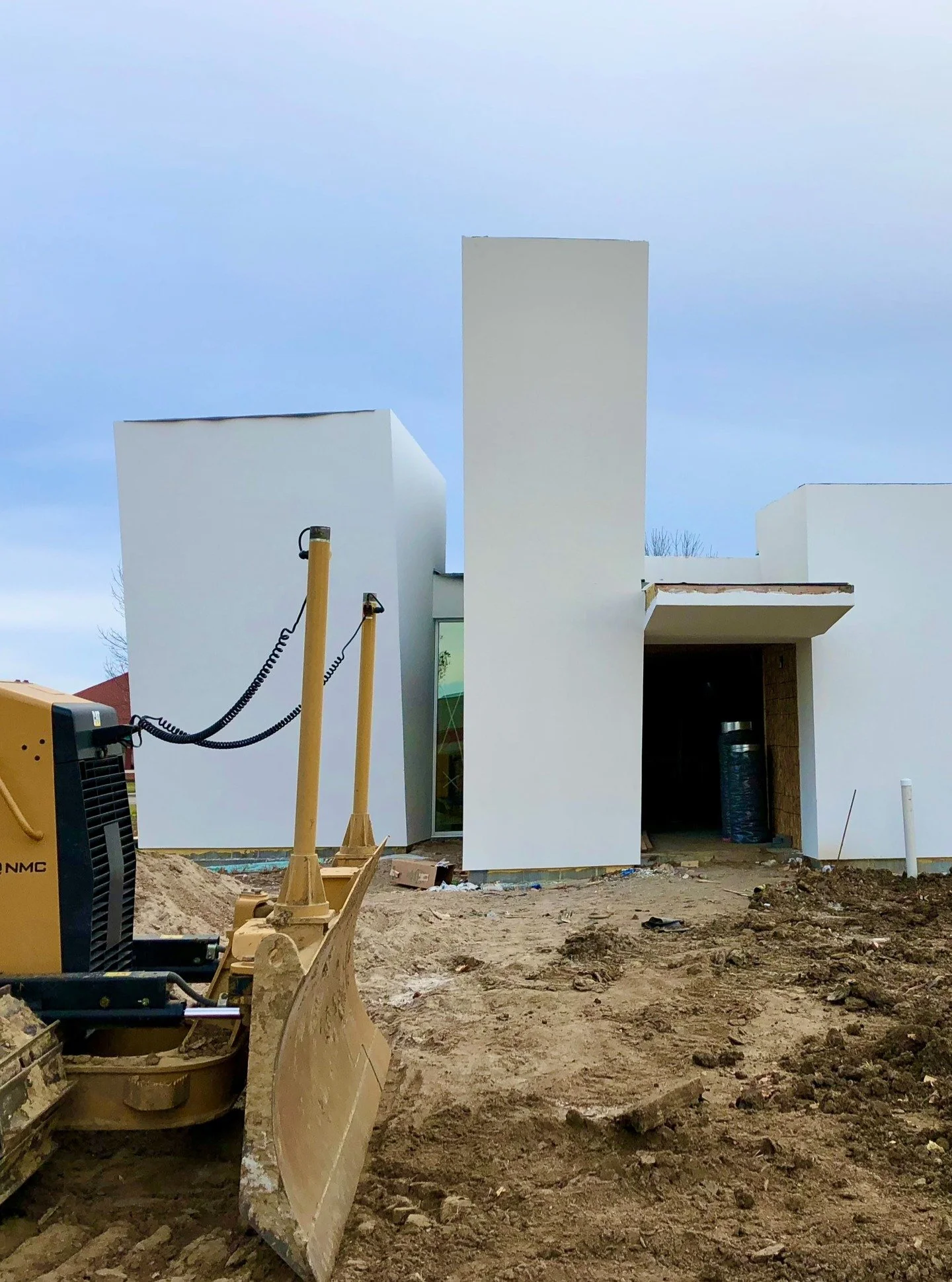 Some progress photos of our healthcare project in Lincoln, NE, in collaboration with Randy Brown Architects. The design started by arranging the program into parallel stripes by function, then manipulating them vertically and horizontally to let ligh