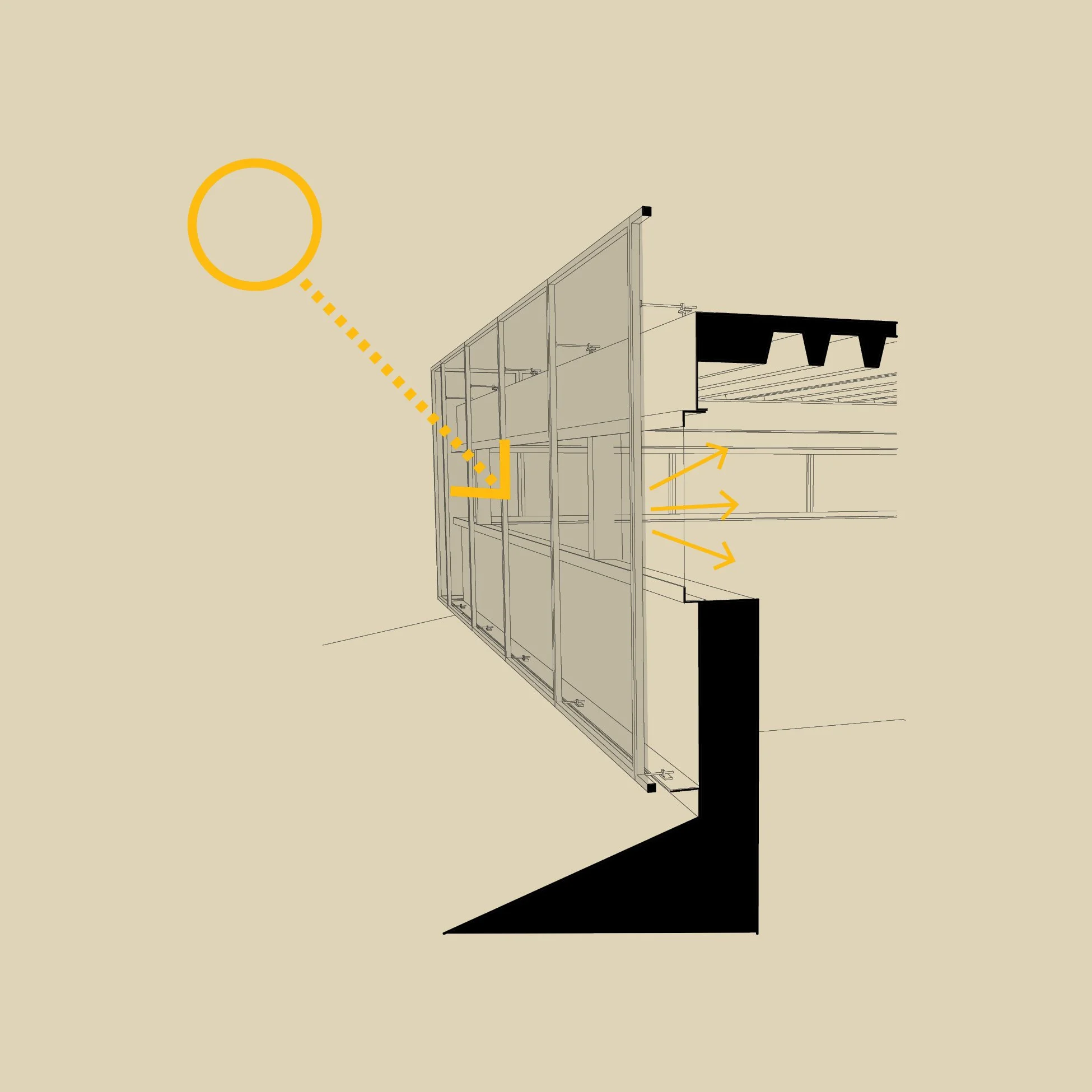 Solar screen diagram