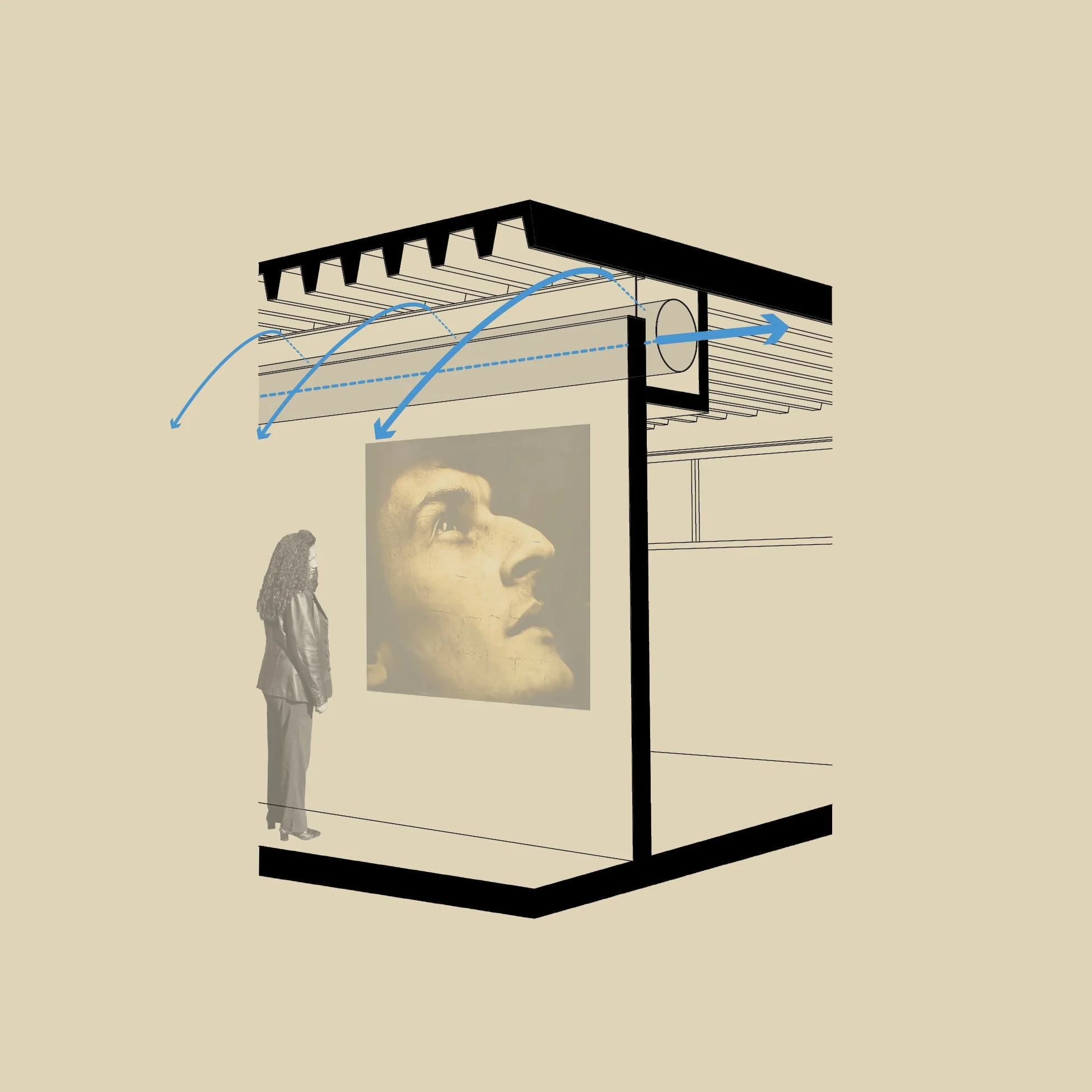 Concealed air distribution