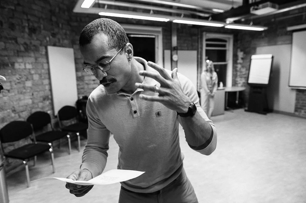 Leeds Arts Centre Production of William Shakespeare play A midsummer nights dream Production photographs of early rehearsals