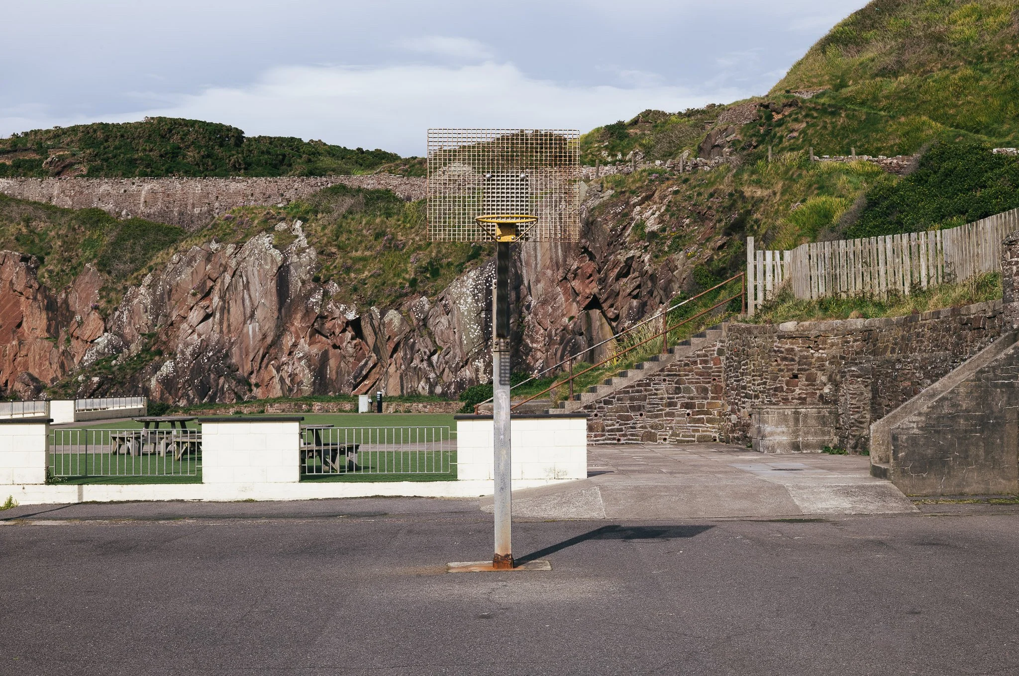 Basketball hoop, Peel, Isle of Man
