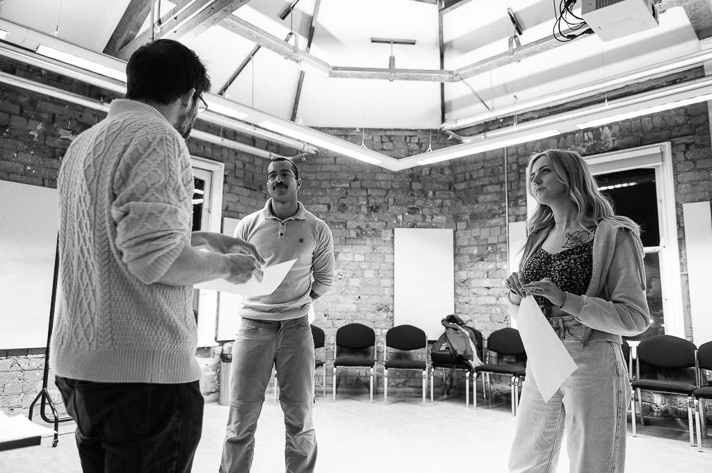 Leeds Arts Centre Production of William Shakespeare play A midsummer nights dream Production photographs of early rehearsals