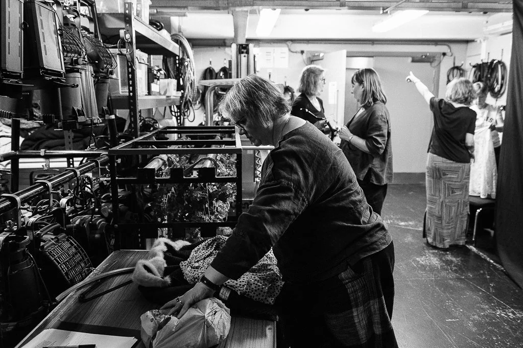 Behind the scenes of a live theatre performance at The Carriageworks Theatre in Leeds Yorkshire