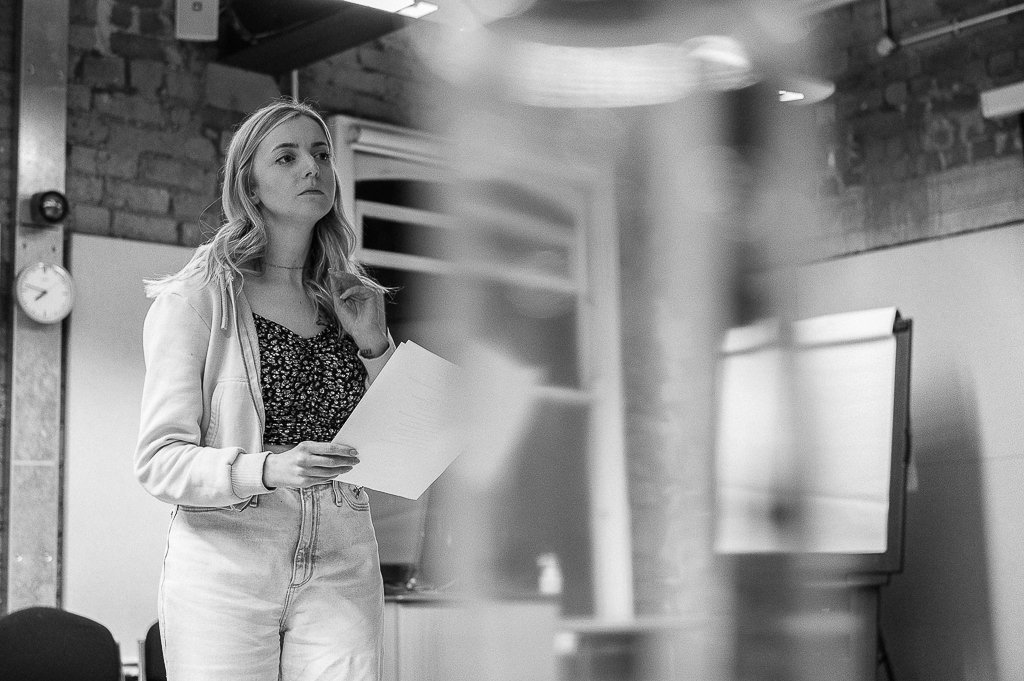 Leeds Arts Centre Production of William Shakespeare play A midsummer nights dream Production photographs of early rehearsals