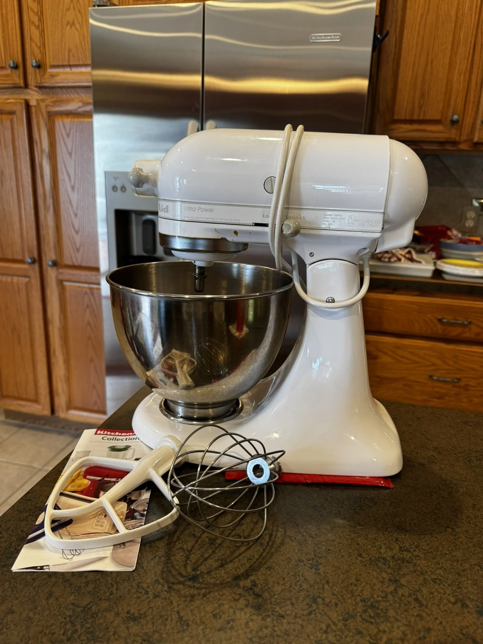Kitchen Aid tall mixer w accessories.jpg