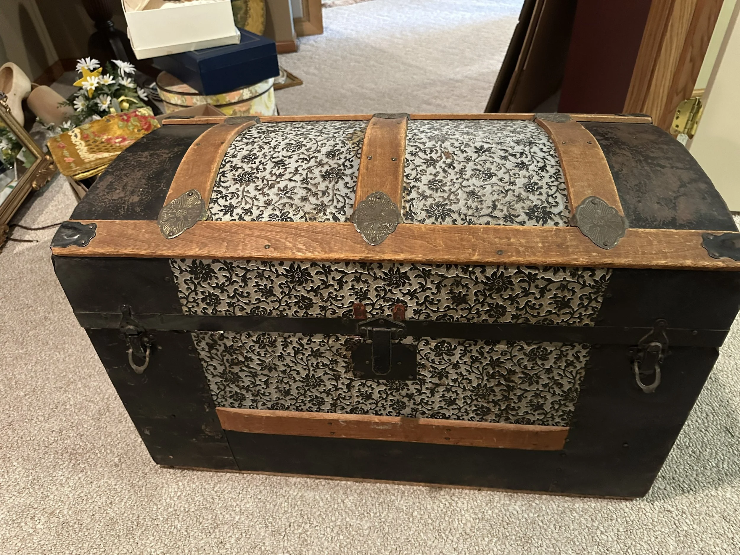 Antique Cedar Chest decorated.jpg