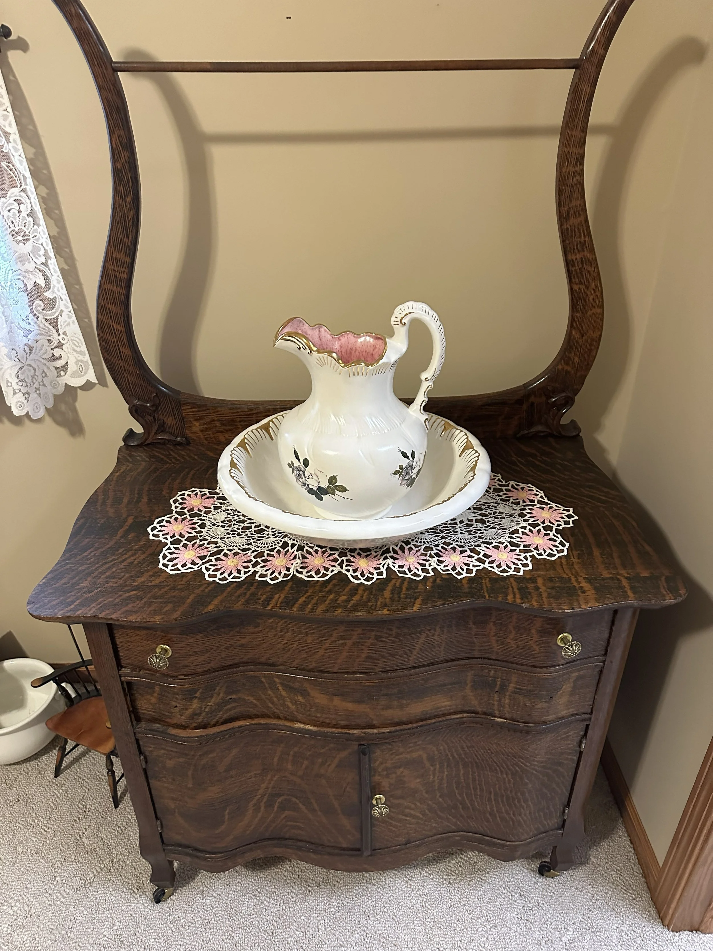Antique Dresser Wash Basin station.jpg