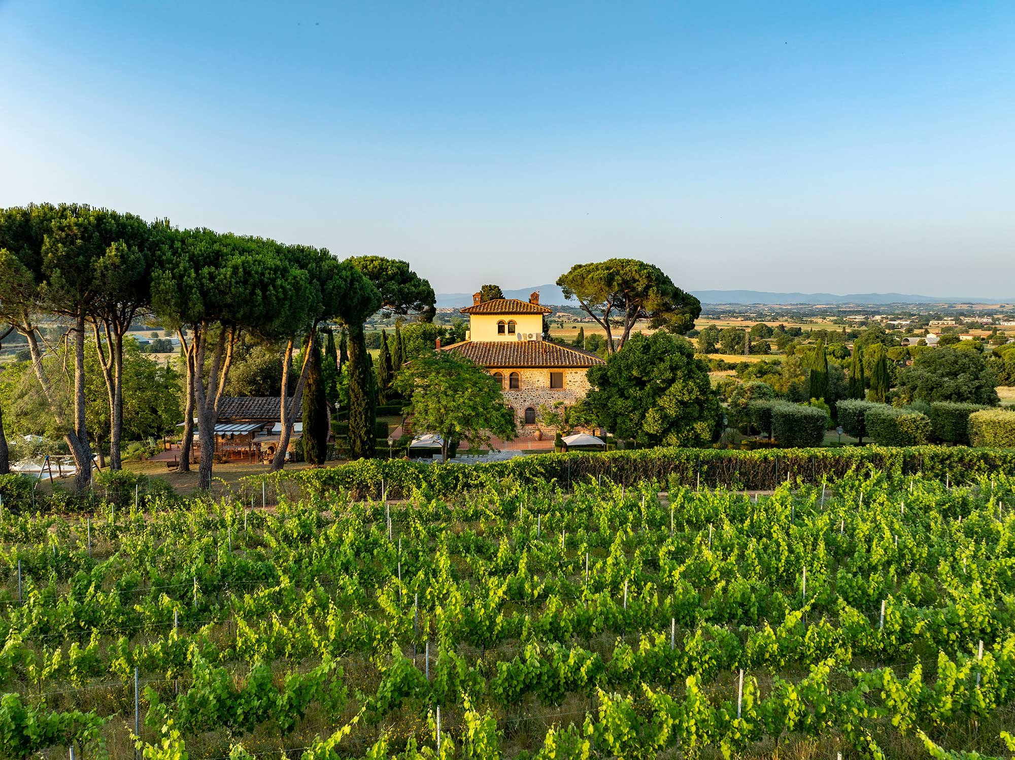 Villa Monarca in the countryside of Tuscany