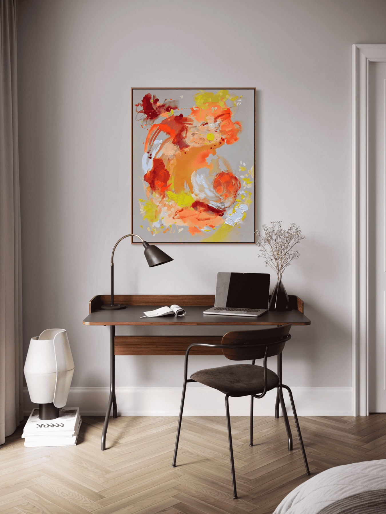 Abstraktes Kunstwerk ‚VIBRANCE‘ von Leonie Schwaiger