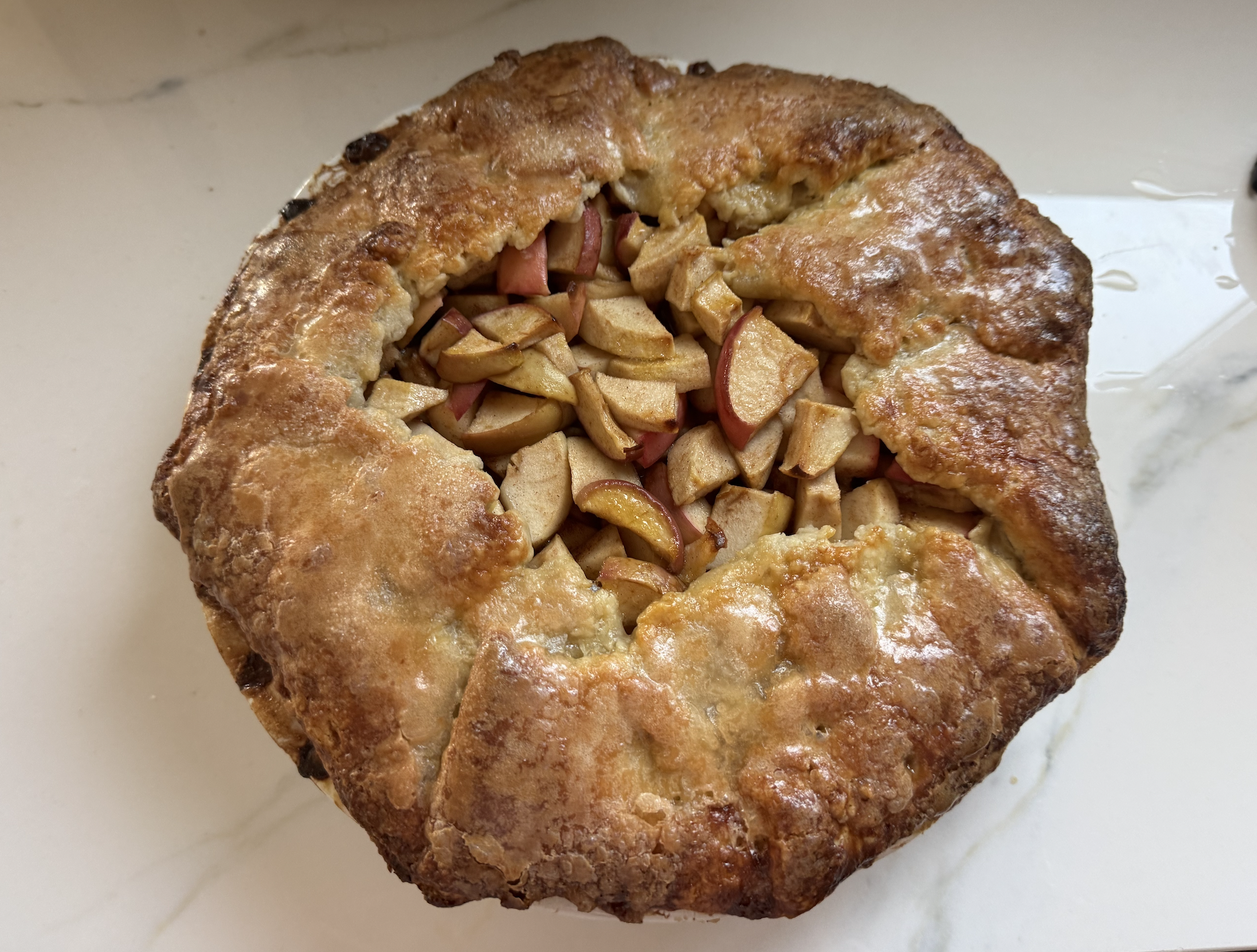 Deep Dish Honey Apple Pie Galette