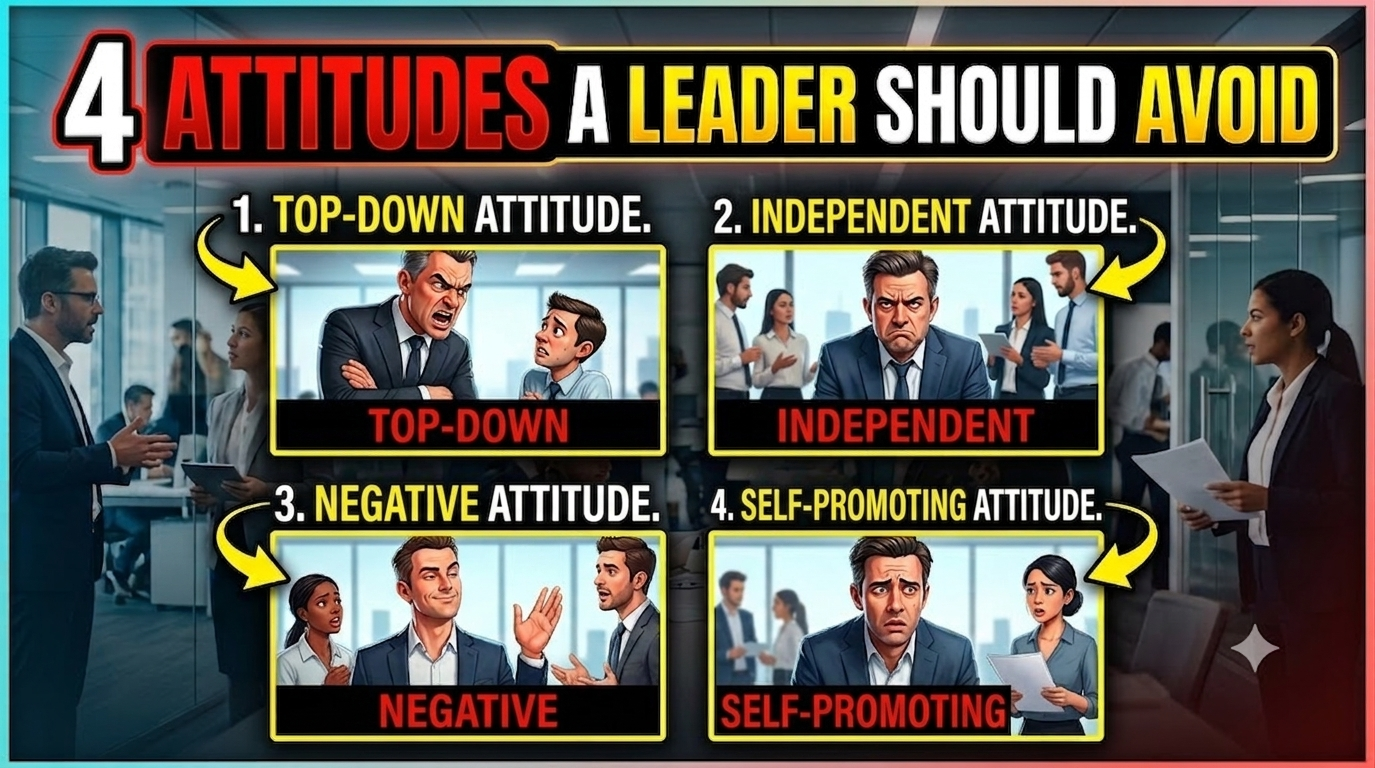 4 attitudes a leader should avoid