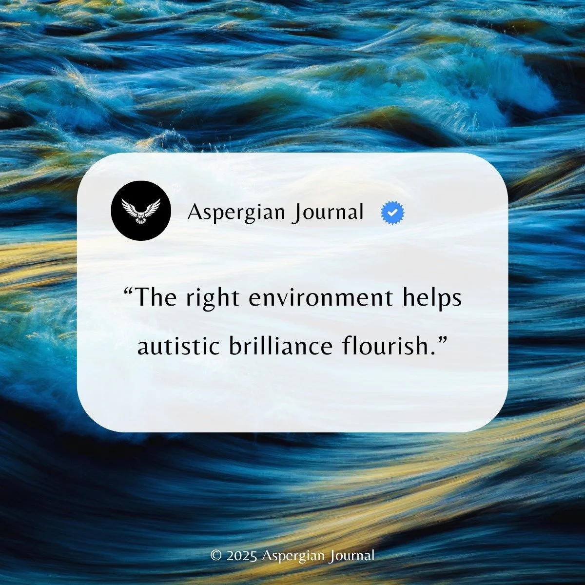 Please like, subscribe and follow the Aspergian Journal for more autism content.

#autism #autistic #autismacceptance #autismawareness #inspiration #motivation #personaldevelopment #personalgrowth #neurodivergent #neurodiversity