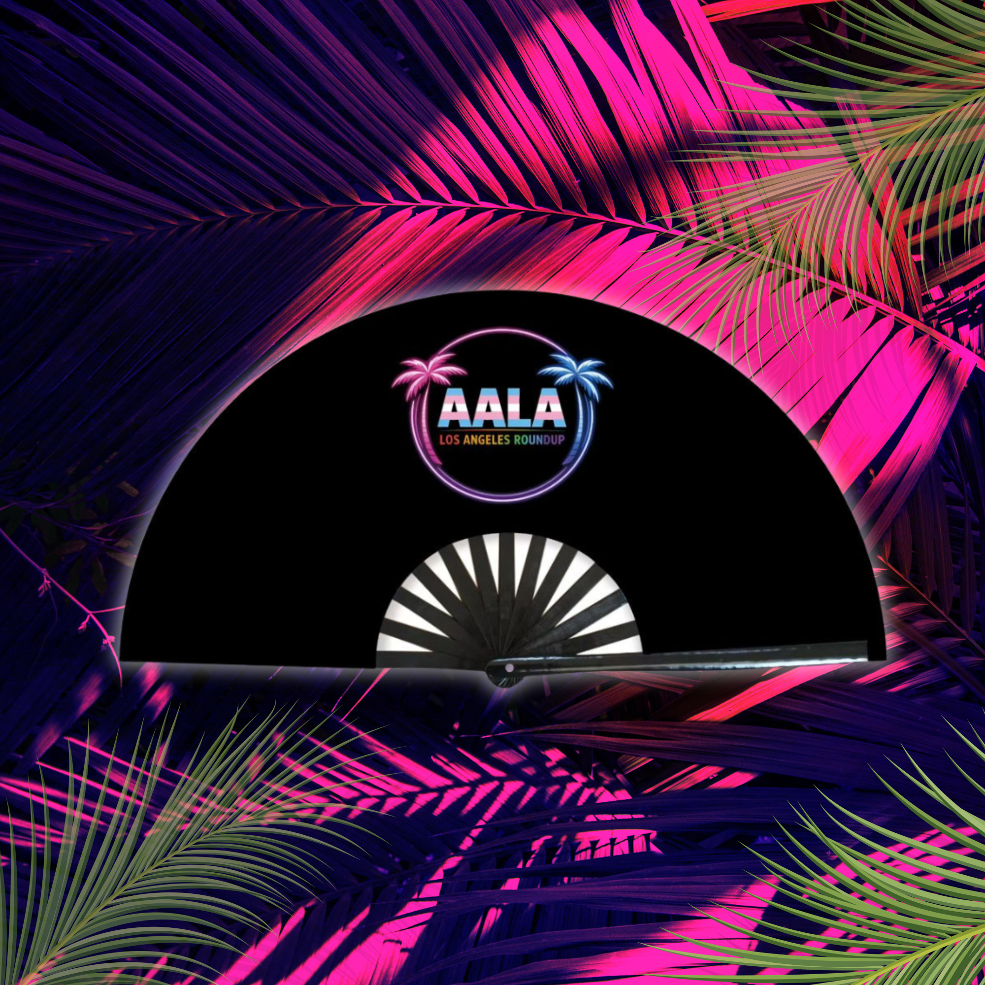 AALA Round Up Foldable Bamboo Fan