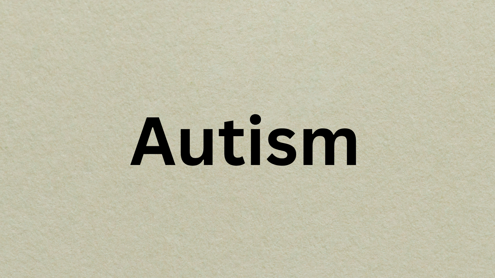 Autism - Cover