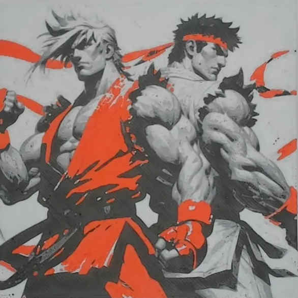 Ken and Ryu Hueforge