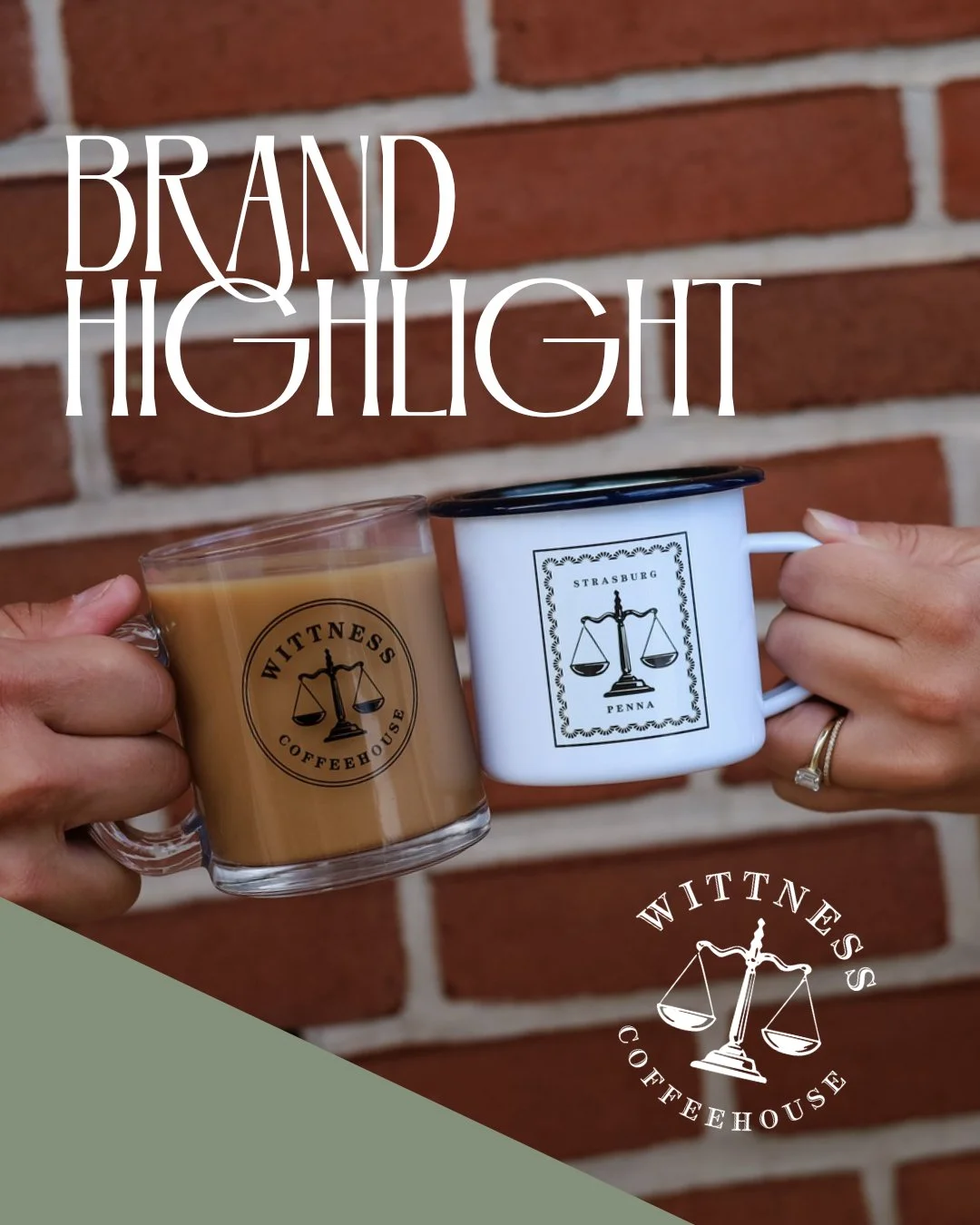 This coffeehouse isn't just about great coffee&mdash;it's about the experience, the atmosphere, the story that draws people in. 

Wittness Coffeehouse, located in Strasburg, PA, needed a visual identity that matched the care they put into every cup a