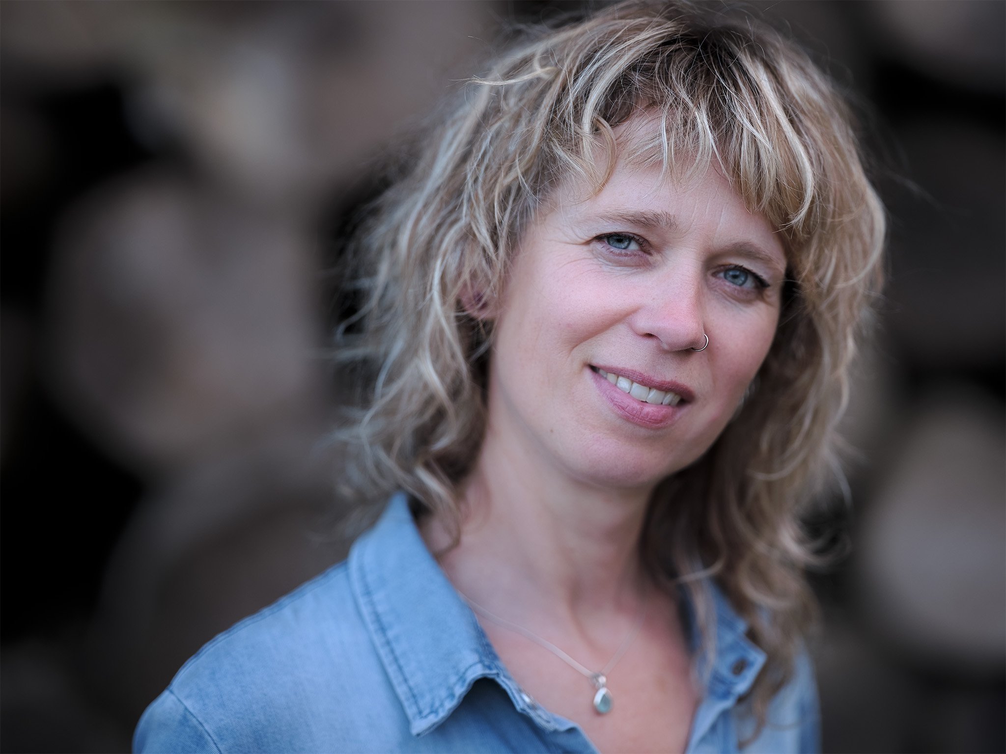 Profielfoto van een blonde vrouw