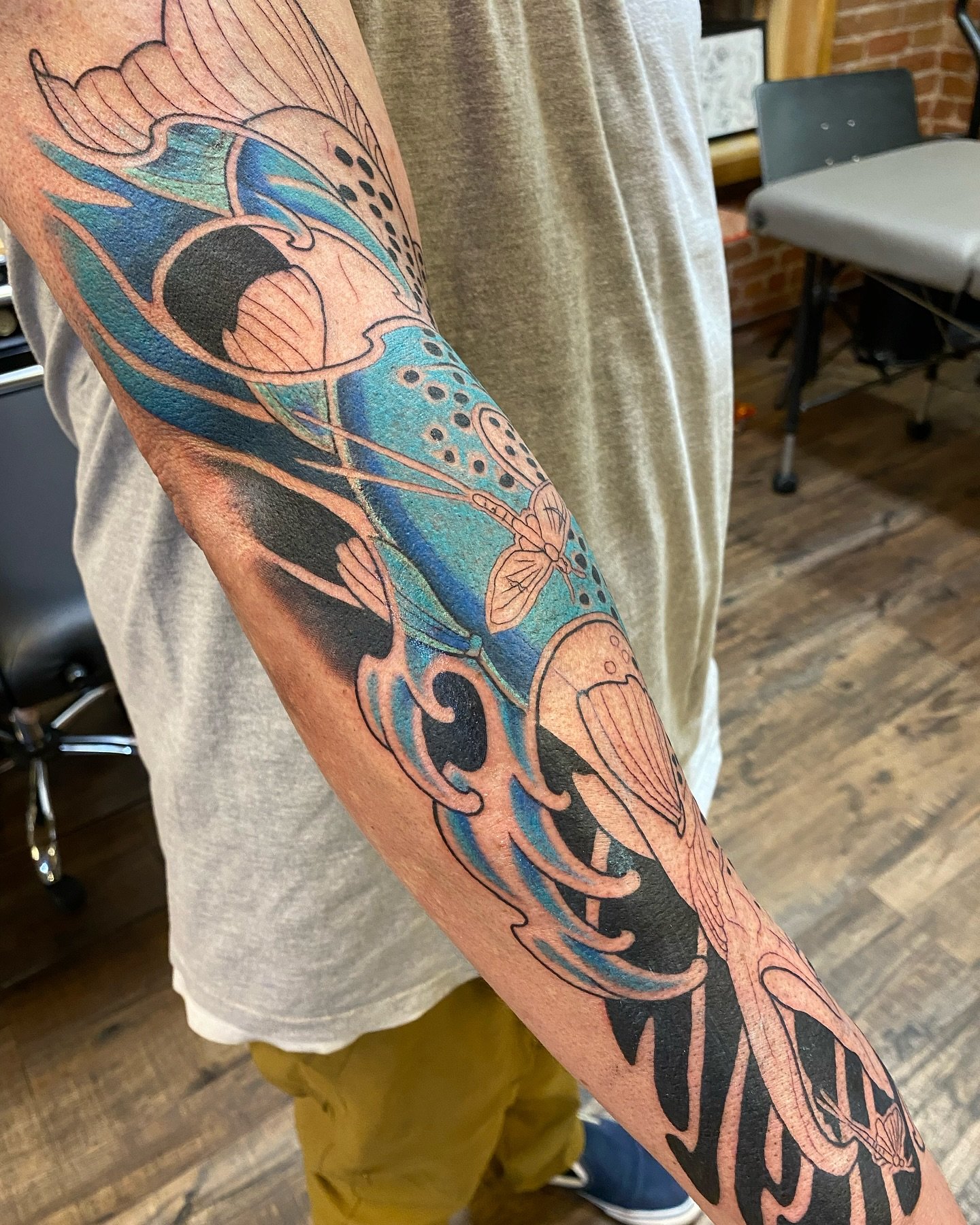 Here&rsquo;s a little peek at a big brown fish I started for Ben yesterday @tildeathdenver