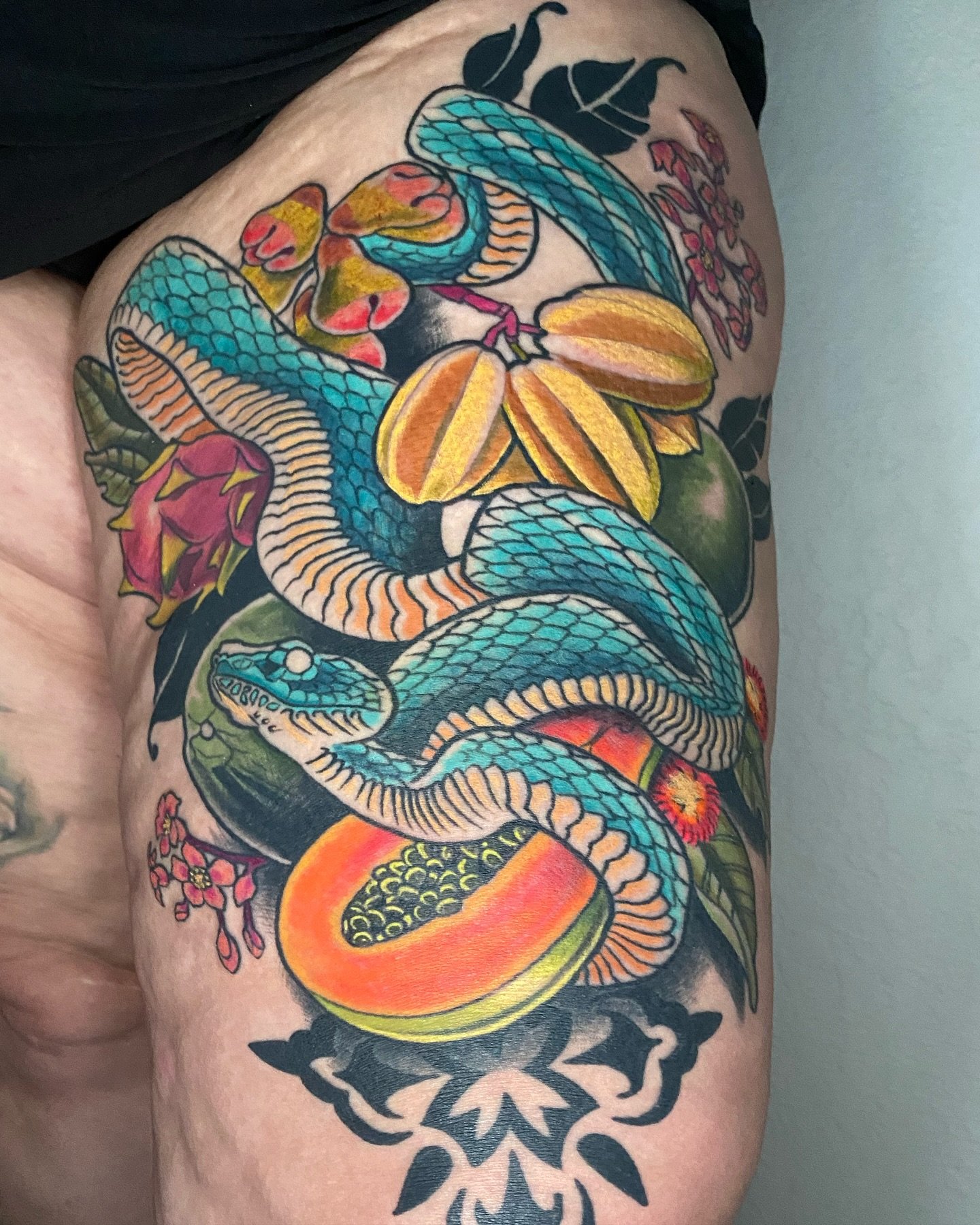 Finally hit the finishing touches for Melissa&rsquo;s Malaysian fruits. Most of it is healed. We started this two years ago and took a long break. If you have any old unfinished work, I&rsquo;m not mad, just disappointed🤣. Let&rsquo;s finish and mov