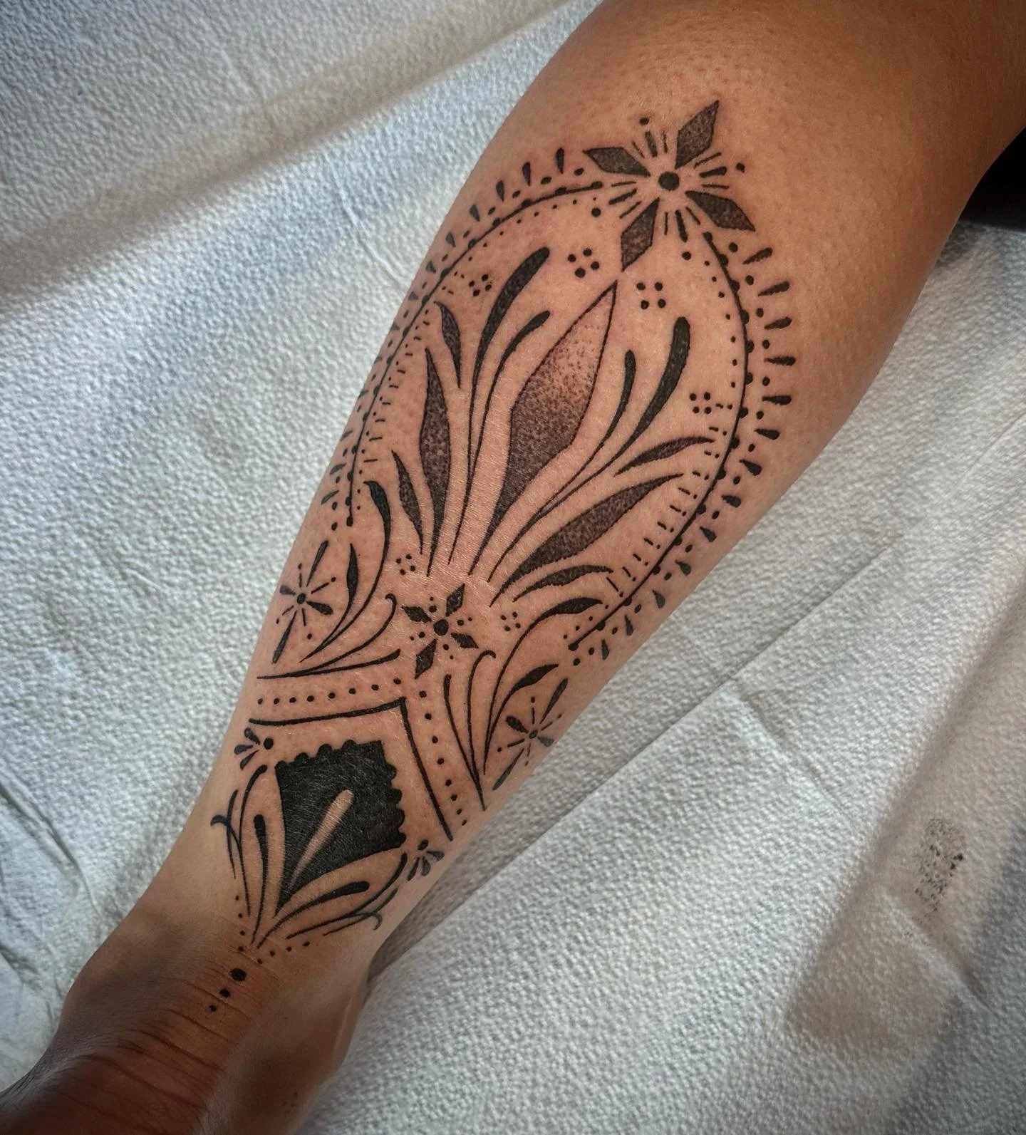 Ornamental coverup for a awesome gal!🖤