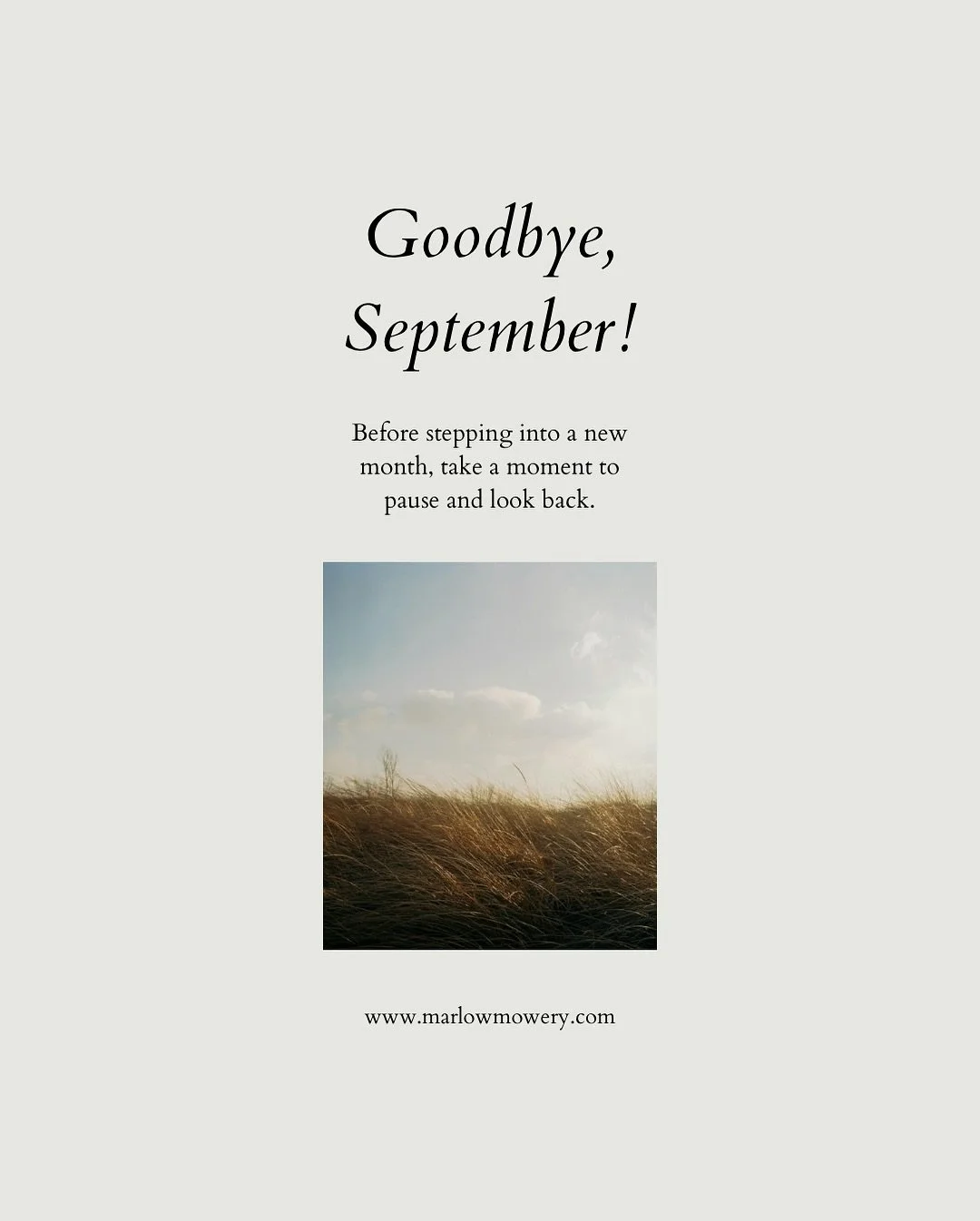 Thank you, September, for all you have held🌾 What are you hoping October will bring? Is there anything from this past month that you'd like to hold onto?