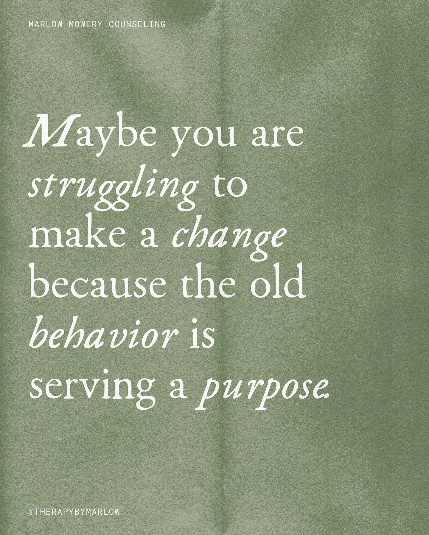 Change can be hard, even when we desperately want it.

Sometimes the patterns we&rsquo;re trying to outgrow were once the ones that kept us safe &mdash; protecting us from pain, rejection, or uncertainty.

When we understand what an old behavior has 
