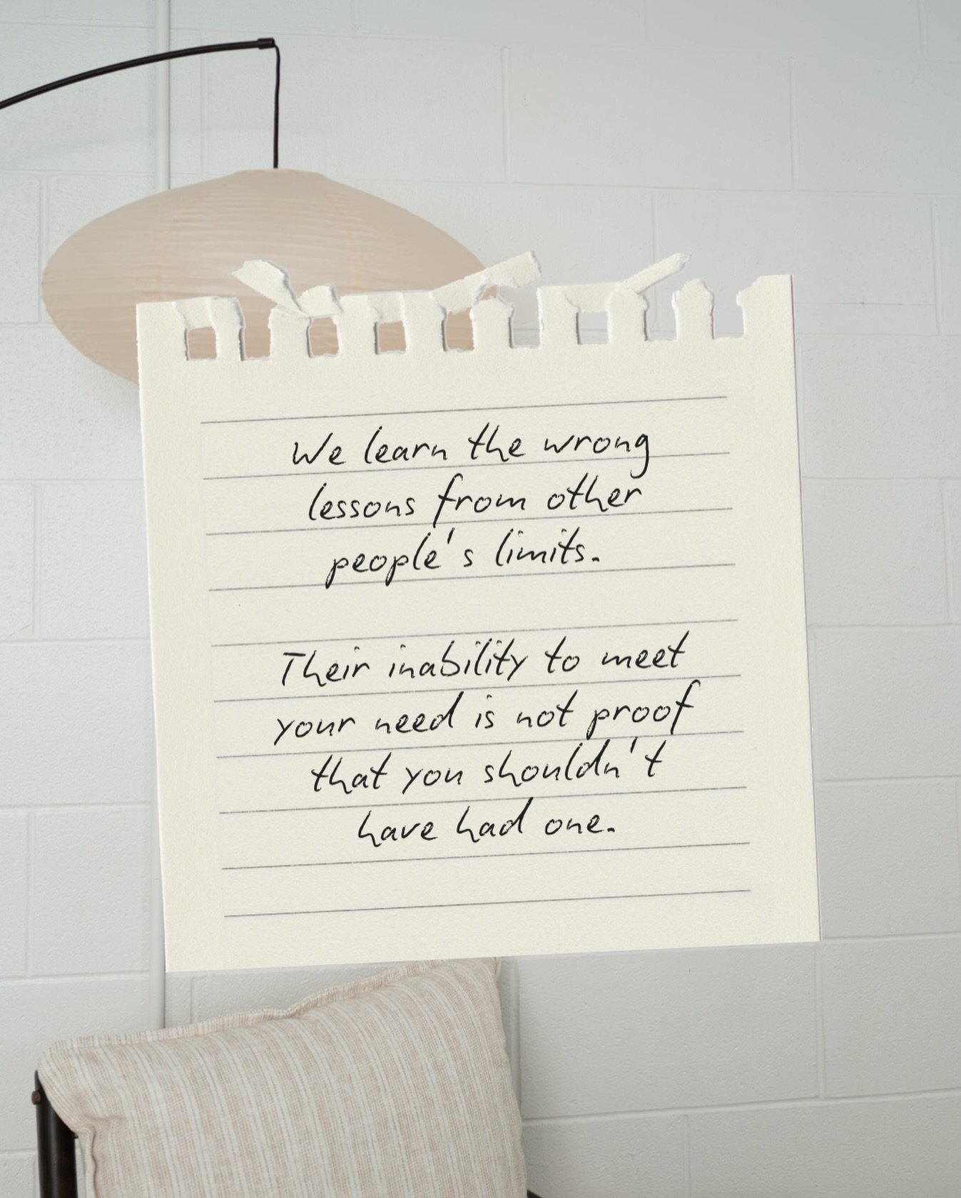 Sometimes the places where we were let down become the places where we doubt ourselves most. It&rsquo;s easy to look back on unmet needs and imagine we were asking for too much, or that we should&rsquo;ve known better than to hope for more.

But unme