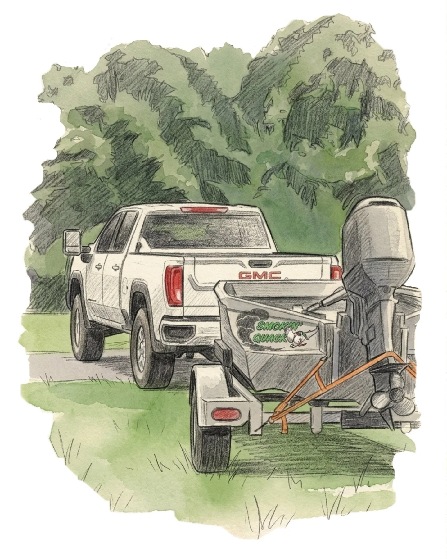 We&rsquo;ve got several new t-shirt designs live on the website! 
www.smokin-quack.com
🦆
🦆
🦆
#smokinquack #summertime #apparel #tshirt #boat