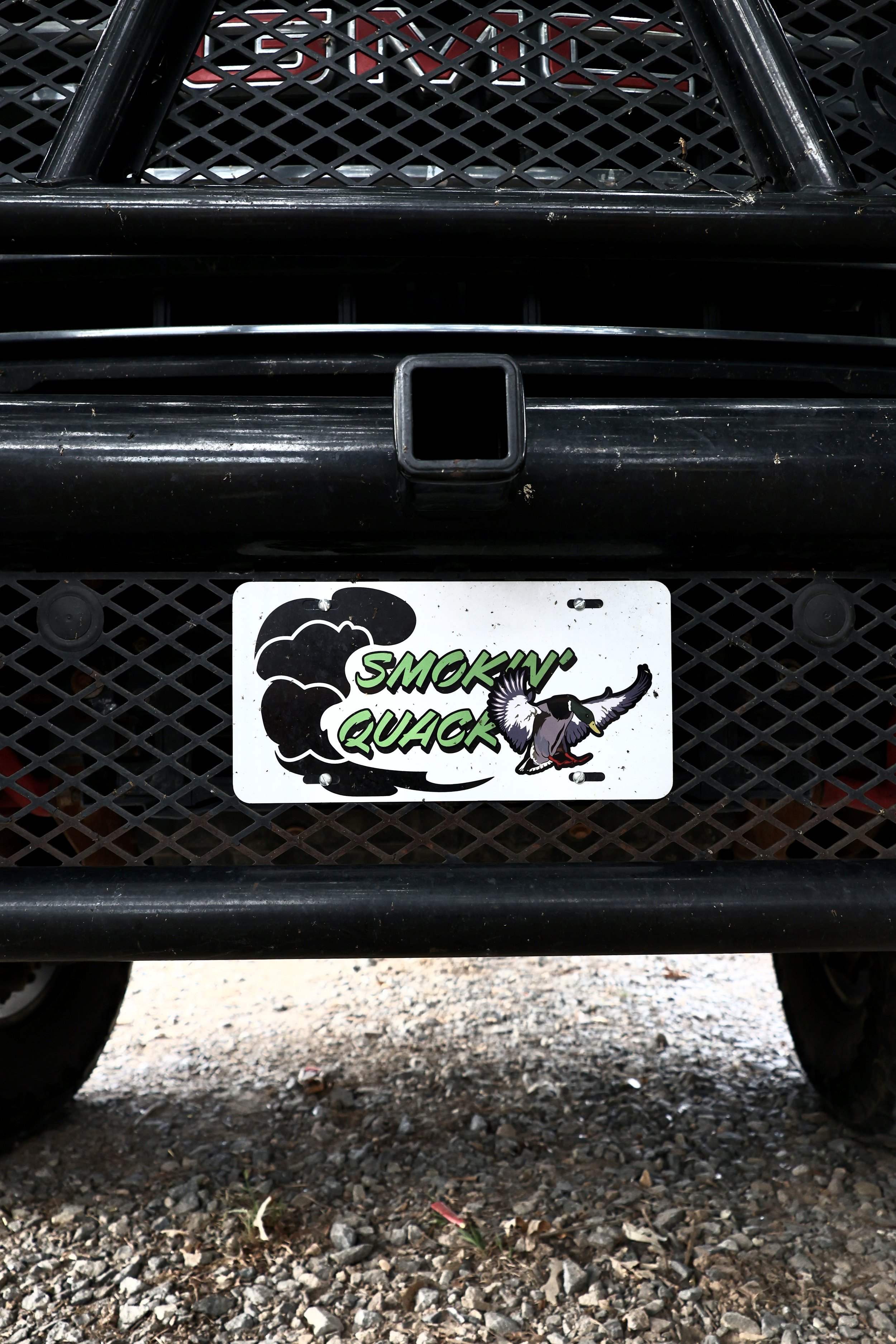 Smokin' Quack License Plate