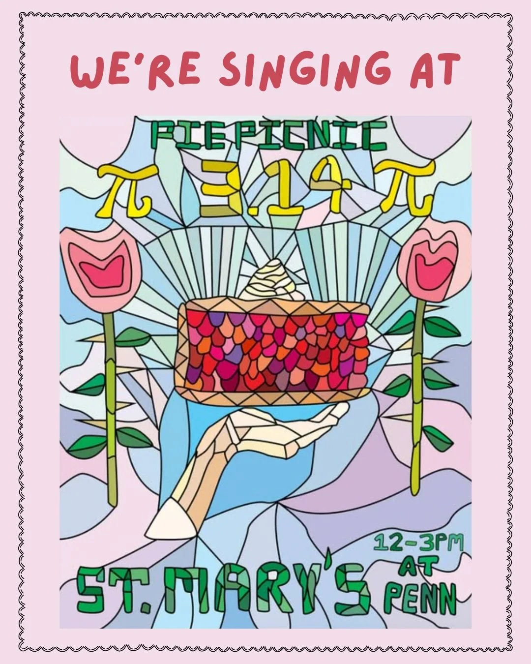 🥧 Next Saturday! Opera on Tap Philly is singing at the 2nd annual Philadelphia Pie Picnic. We hope you got your tickets because this event is sold out! 

Pi Day at St. Mary's Church at Penn in West Philly. OOTPHL's set is 1:30-2:30pm. 

More about t