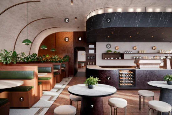 3M Di-Noc Restaurant Interior Design.webp