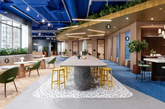 3M Di-Noc Co-working space interior design.webp