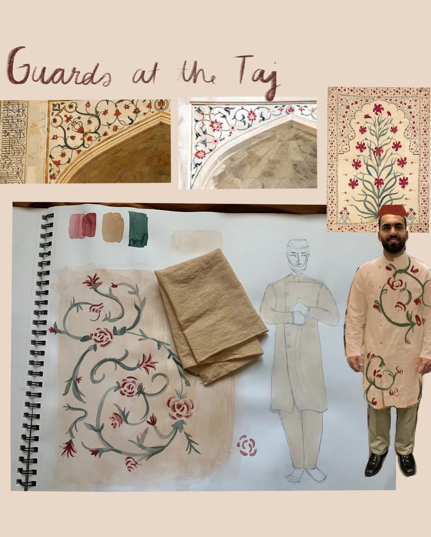 Finally getting around to posting about Guards At The Taj!! This was an entirely student/MFA produced project led by @nate_in_nyc and it was such a joy to work with other theater artists! The play follows two guards posted at the Taj Mahal in Agra, I